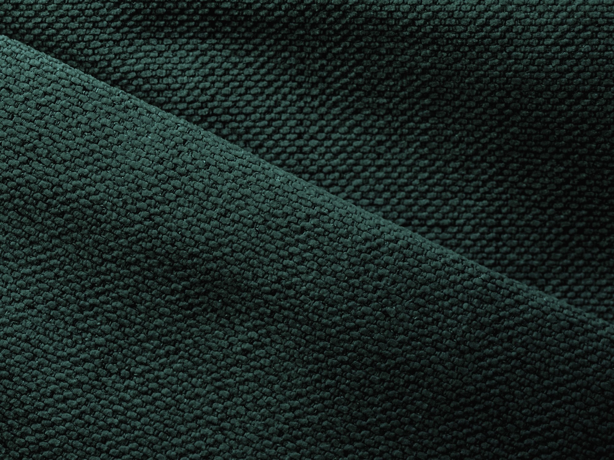 Right-sided corner sofa bed KONA in bottle green