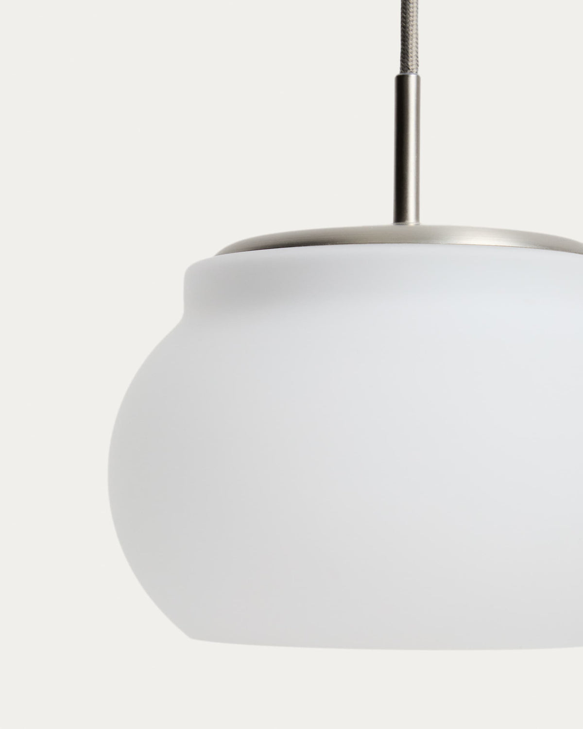 Lampa wisząca LED LERUNA matowe szkło i ocynkowany metal – ujęcie 6