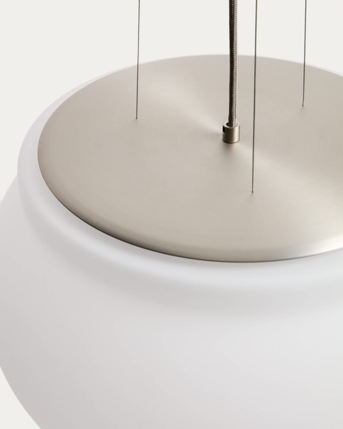 Lampa wisząca LED LERUNA matowe szkło i ocynkowany metal – ujęcie 11
