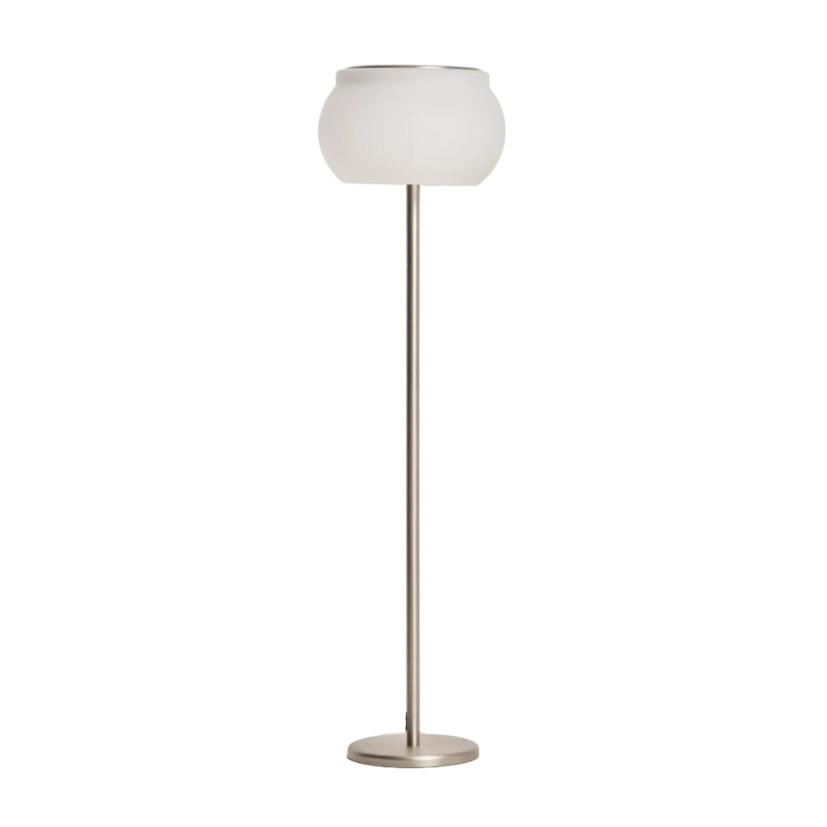 Lampa podłogowa LED LERUNA matowe szkło i ocynkowany metal – Kave Home