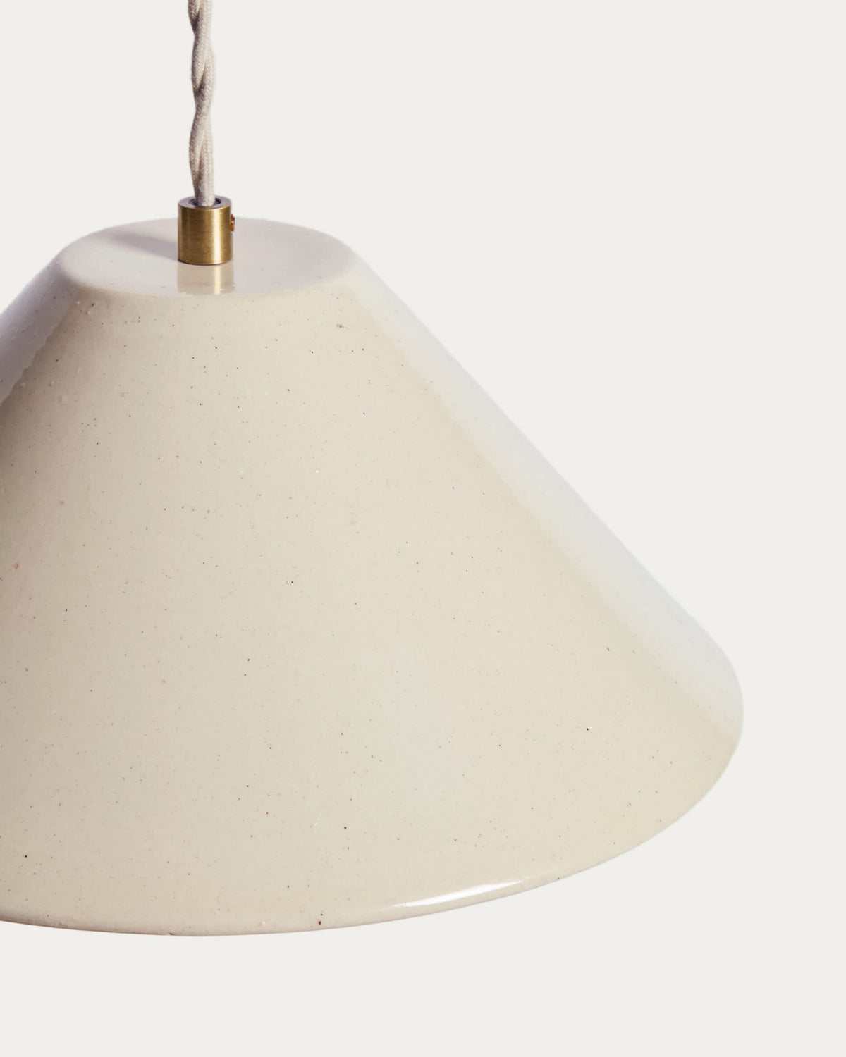 Lampa wisząca CEREN beżowa ceramika – ujęcie 5