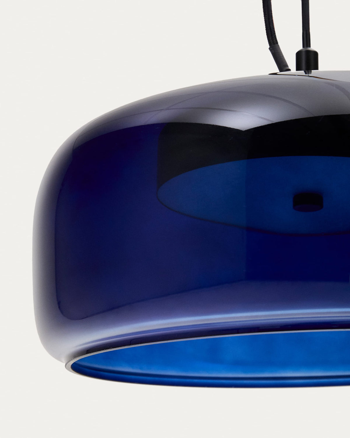 Lampa wisząca REIG niebieskie szkło – ujęcie 5