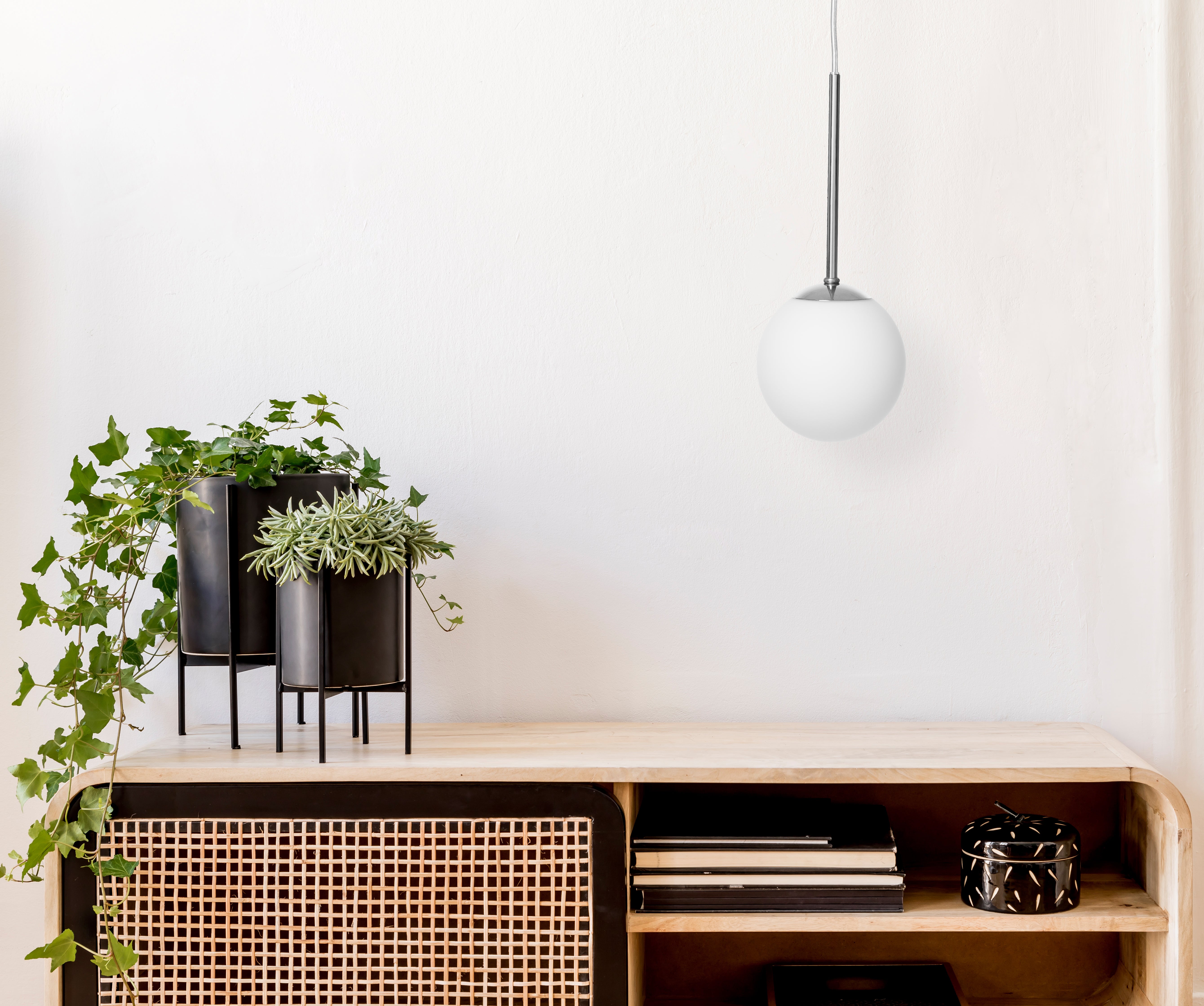 Závesná lampa LAMIA chróm