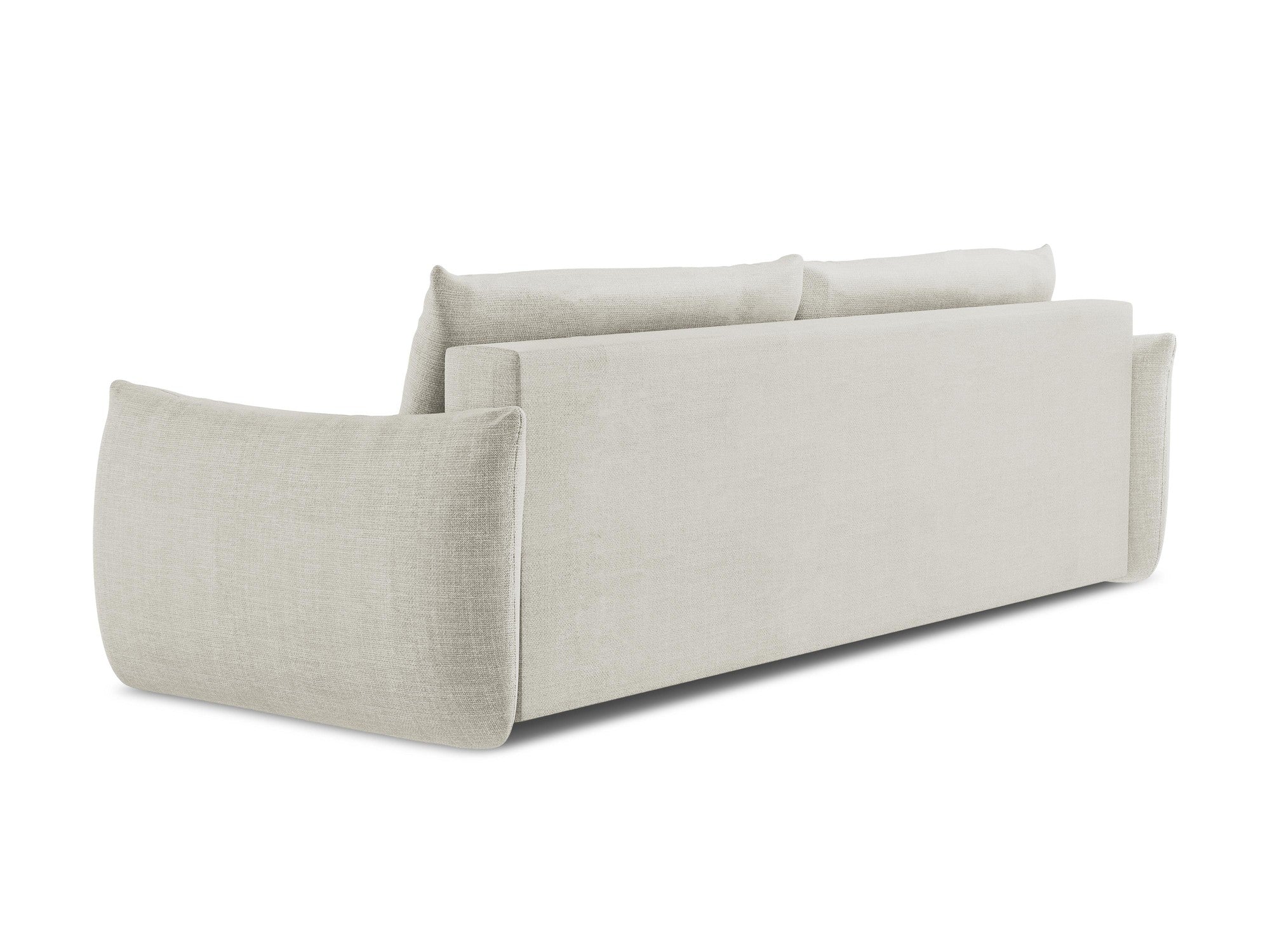 3-Seater Sofa with Sleeping Function LEILA Light Beige