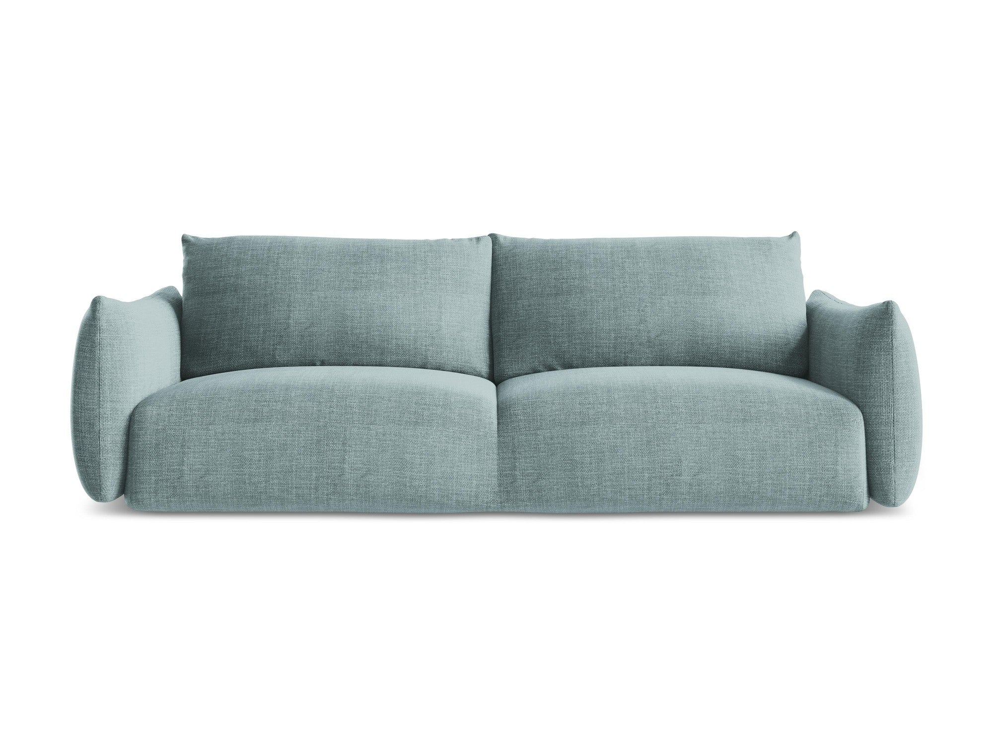 3-Seater Sofa with Sleeping Function LEILA in Denim Blue