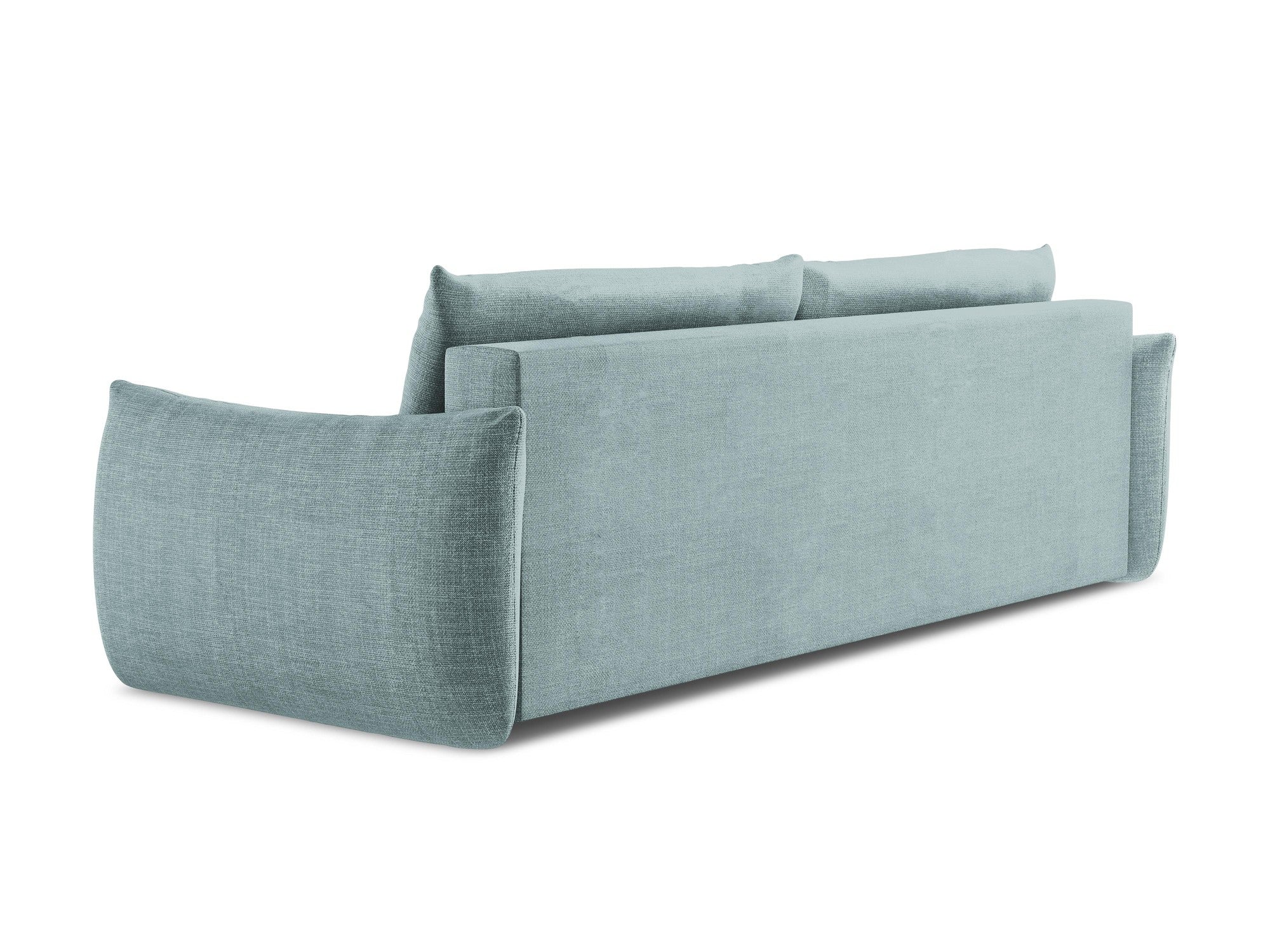 3-Seater Sofa with Sleeping Function LEILA in Denim Blue