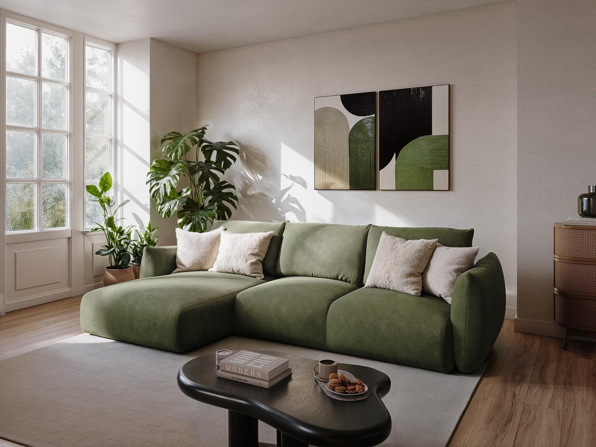 Trojsedák s funkciou spania LEILA kráľovsky modrý