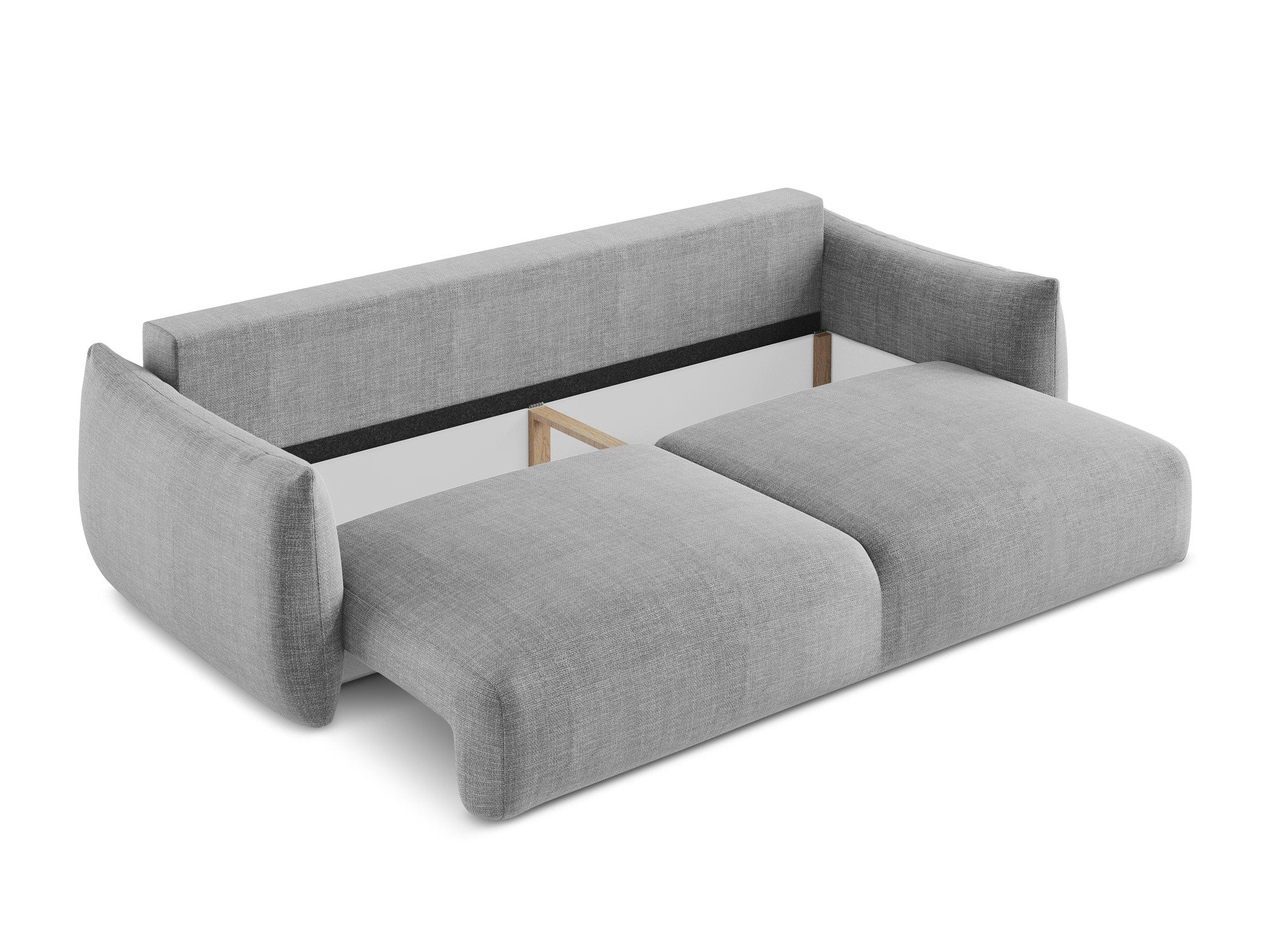 3-Seater Sofa with Sleeping Function LEILA Light Gray