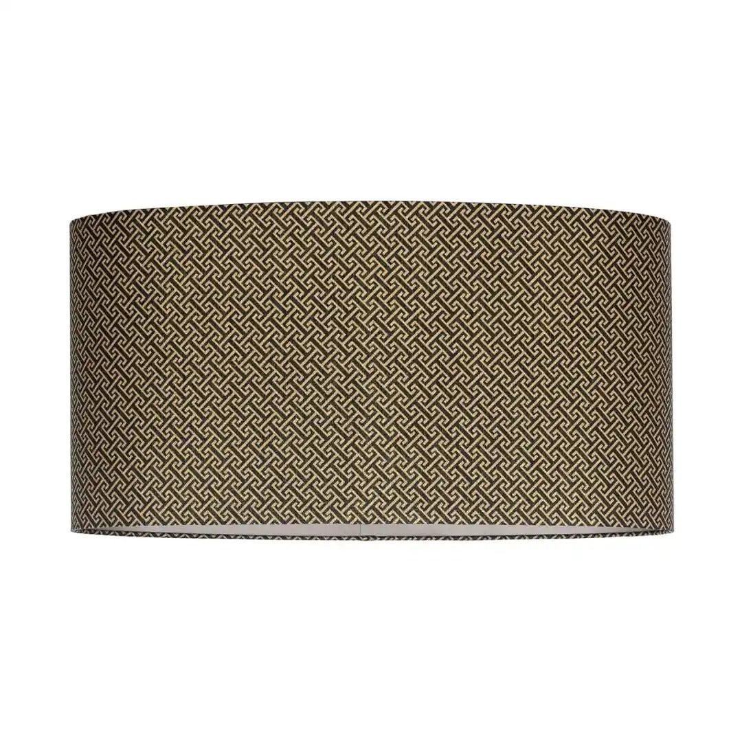 Čierny abažúr GEO s hnedou