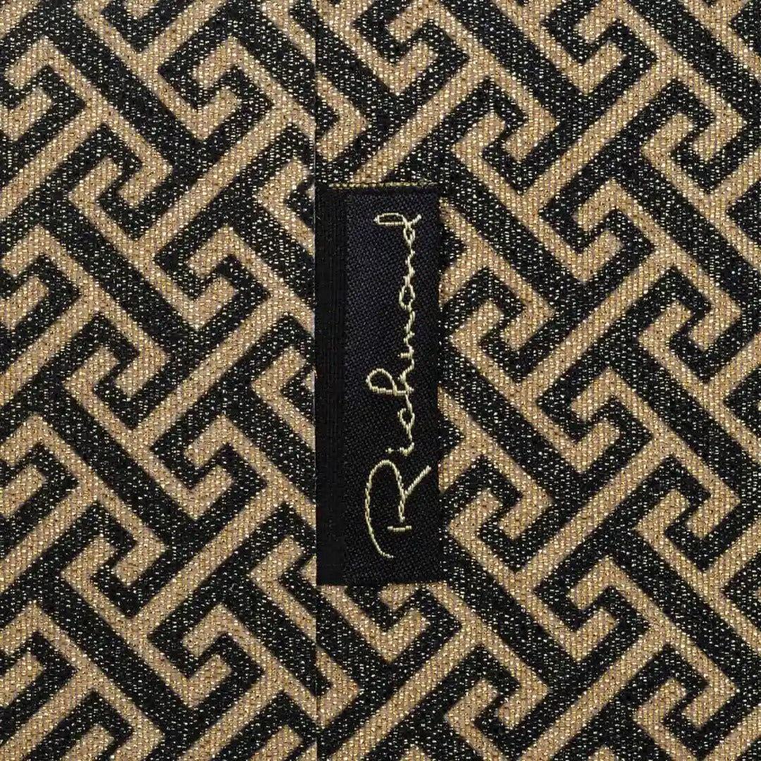 GEO black lampshade with brown