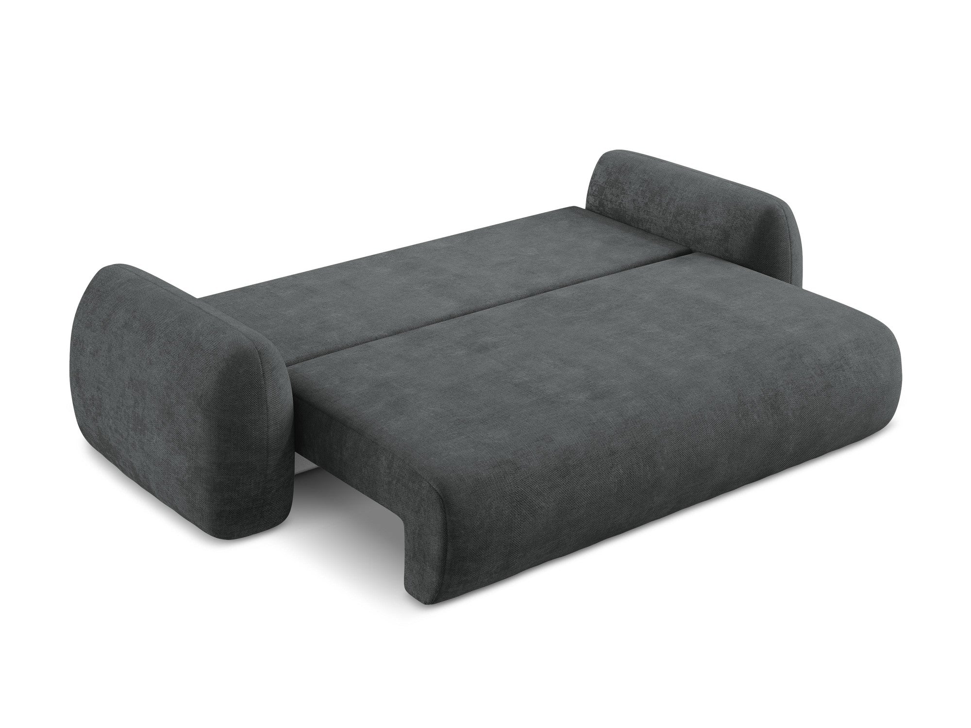 3-Seater Sofa with Sleeping Function LOHI Dark Gray Chenille