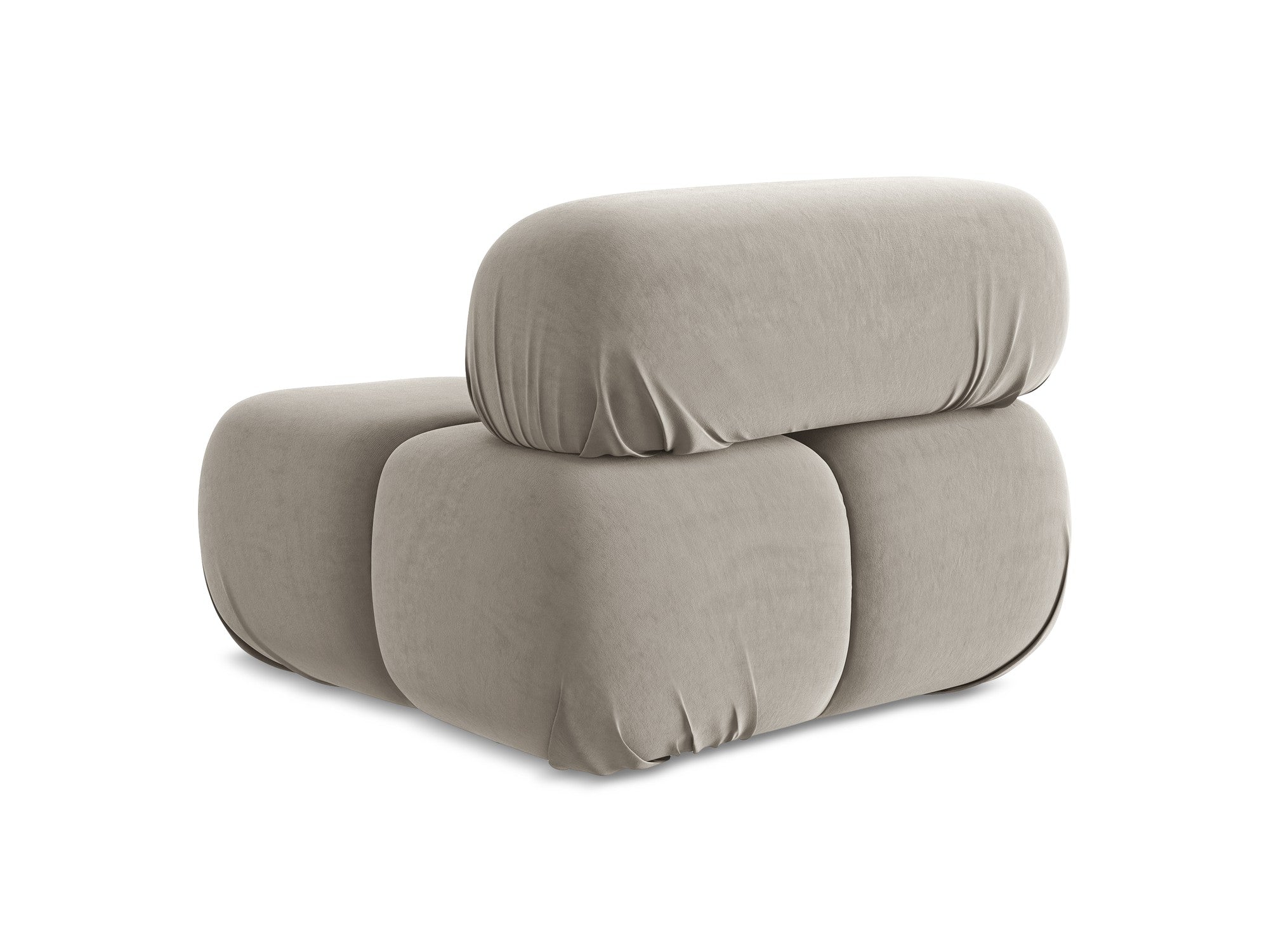 Armchair / velvet module LOKUA taupe