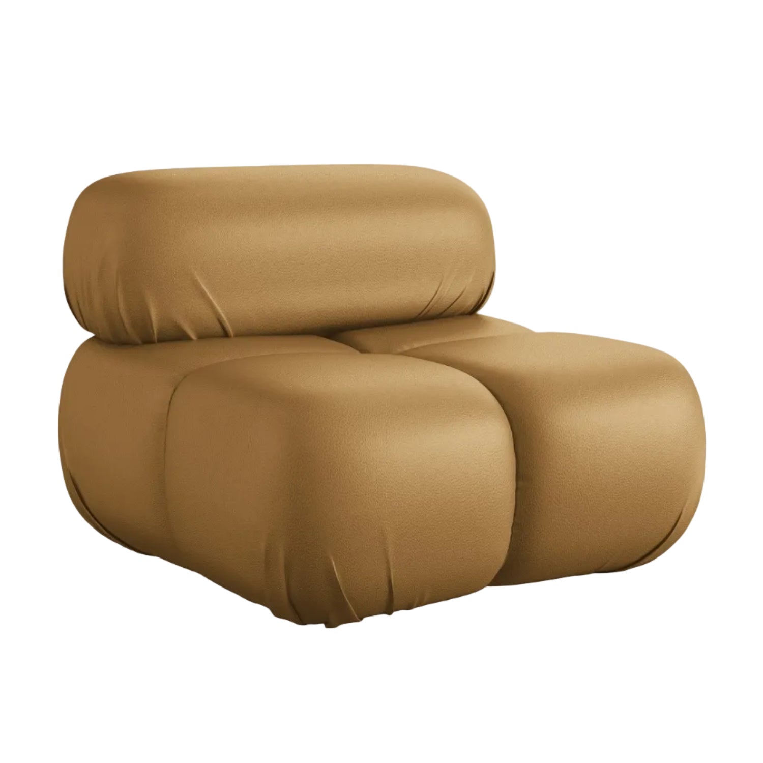 Fotel / modul LOKUA karamelová ekologická koža