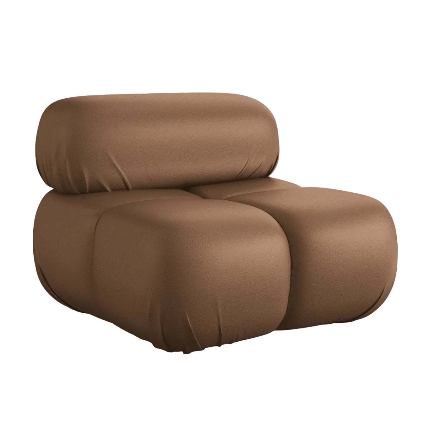 Fotel / modul LOKUA čokoládová ekologická koža