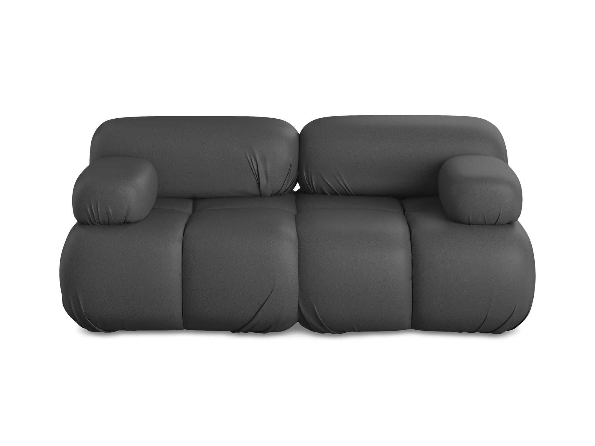 Modular 2-Seater Sofa LOKUA Gray Eco-Leather