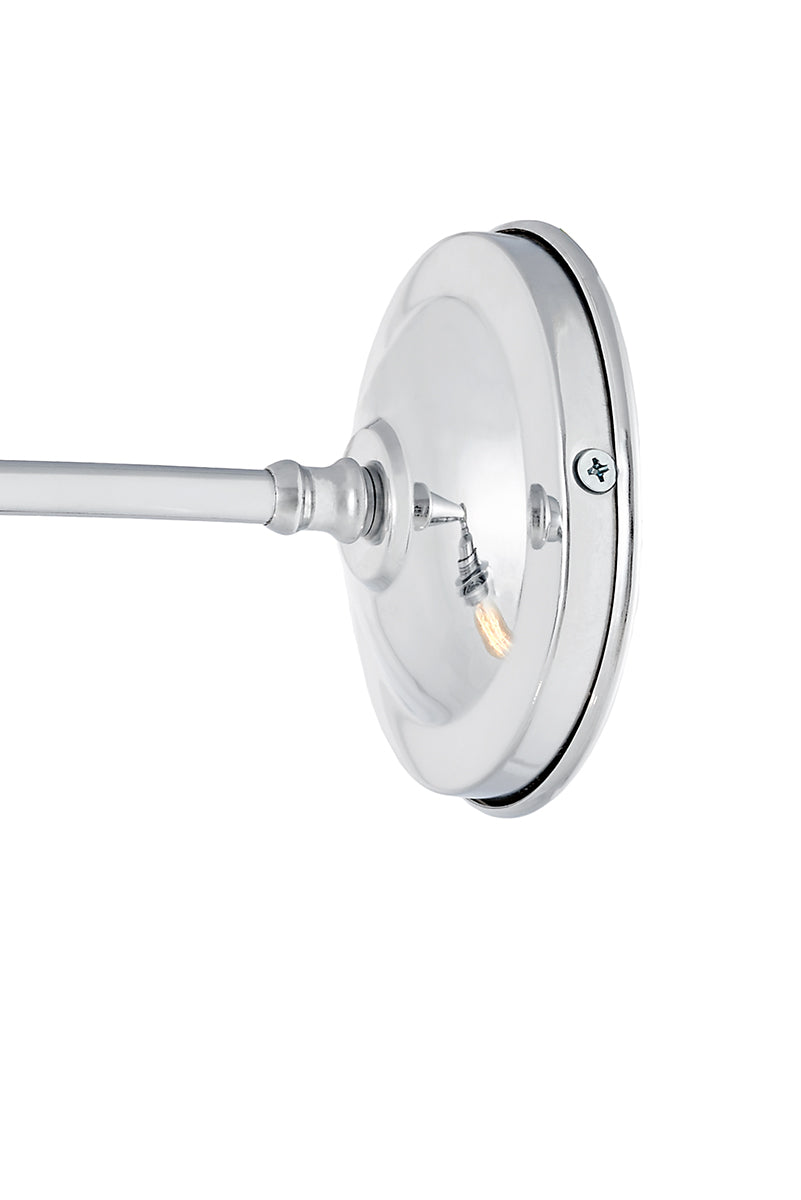 LONGIS III wall lamp transparent with shiny chrome