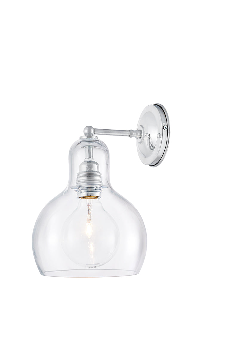 Kinkiet LONGIS I priehľadný s lesklým chrómom