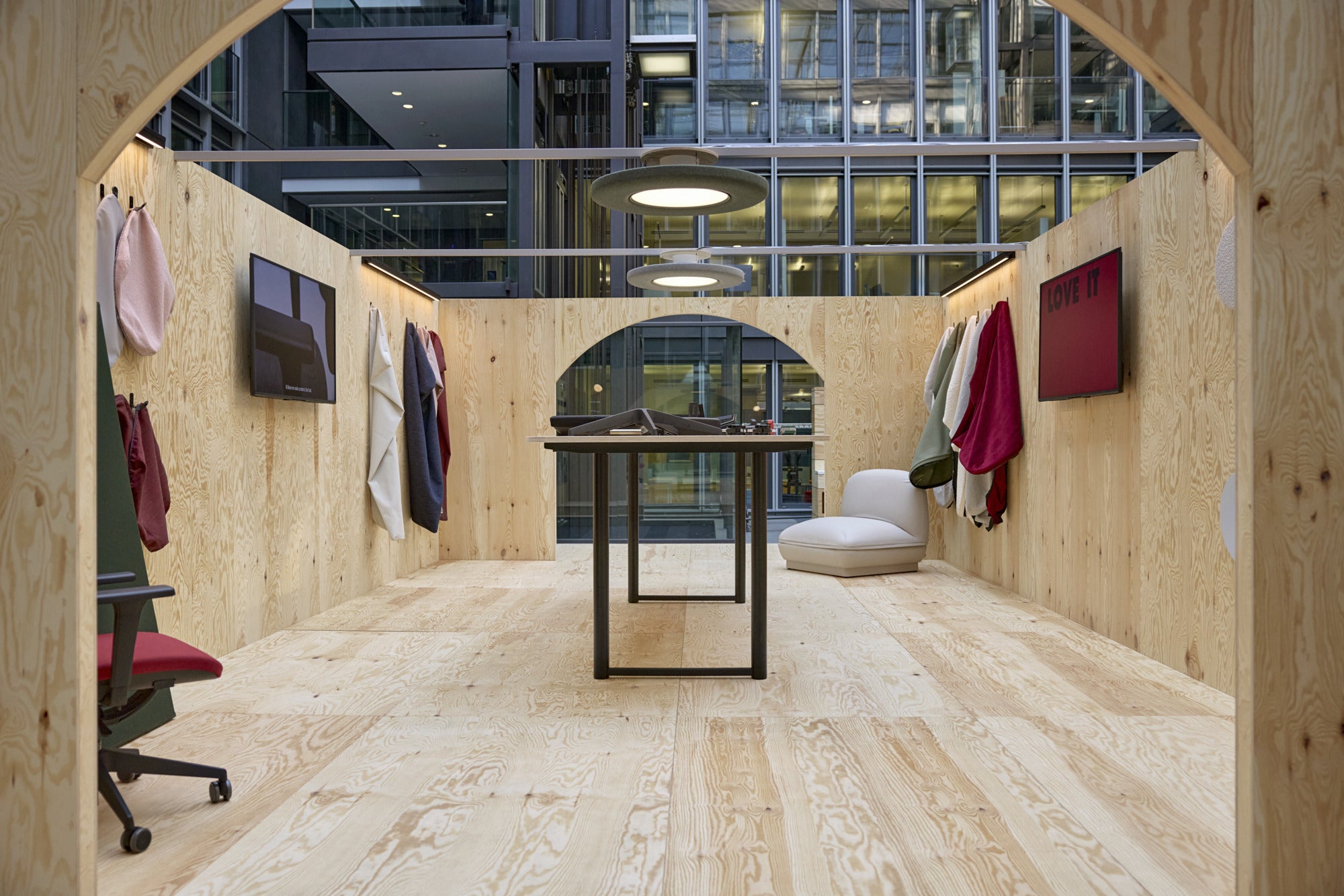 Závesná lampa LP SLIM ACOUSTIC biely okraj