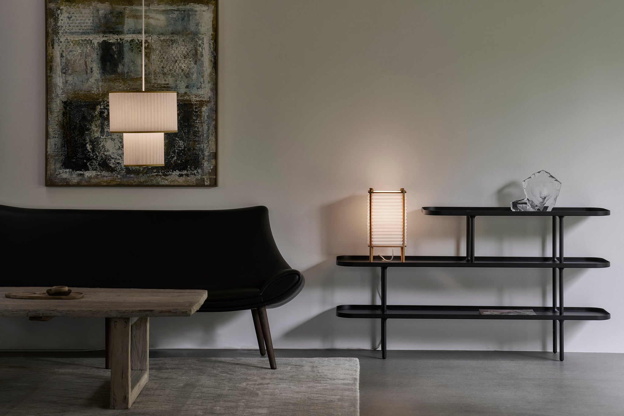 Stolná lampa MODEL 303 BEE HIVE biela