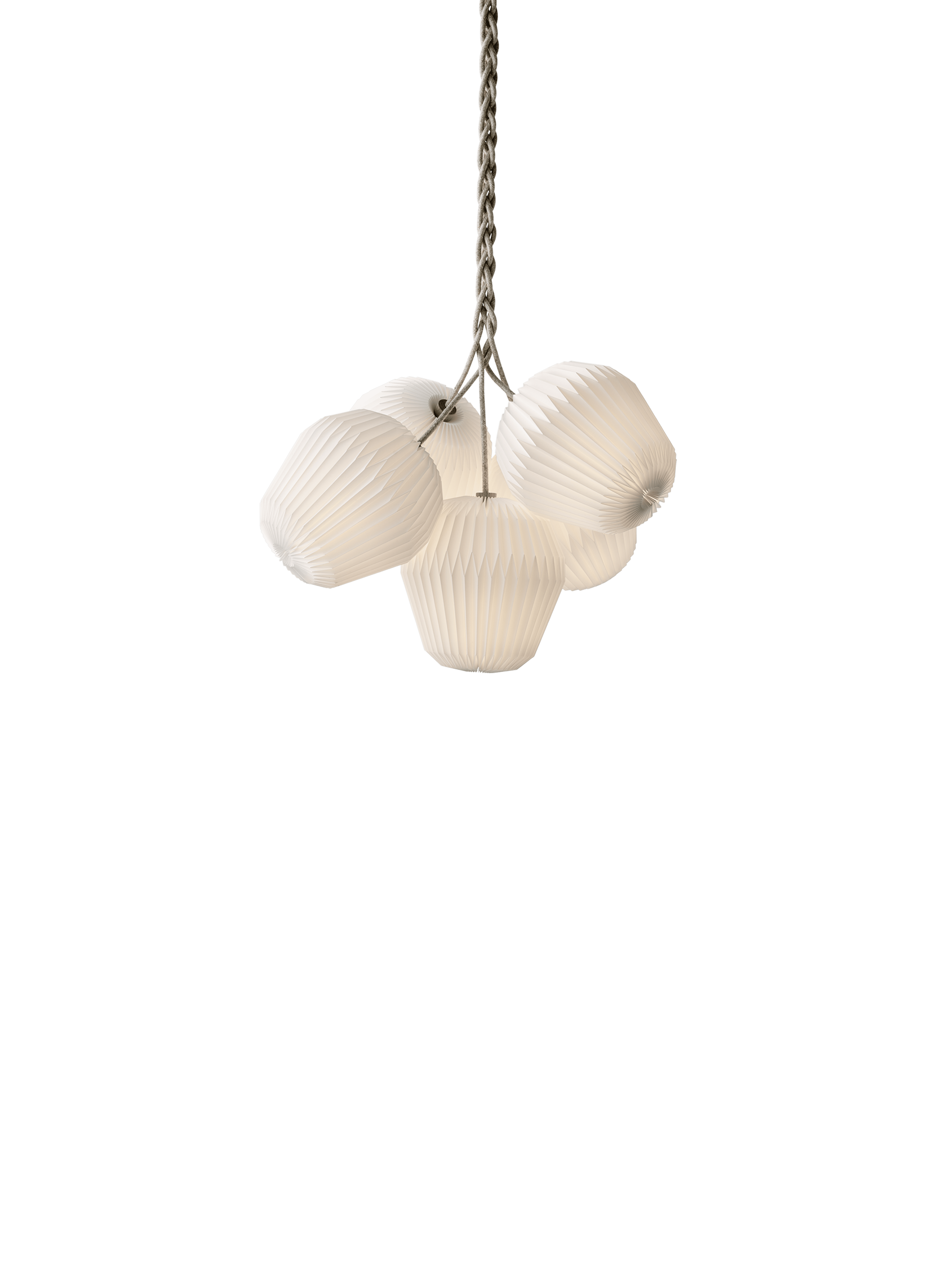 Závesná lampa MODEL 130 KYTICA 5 biela