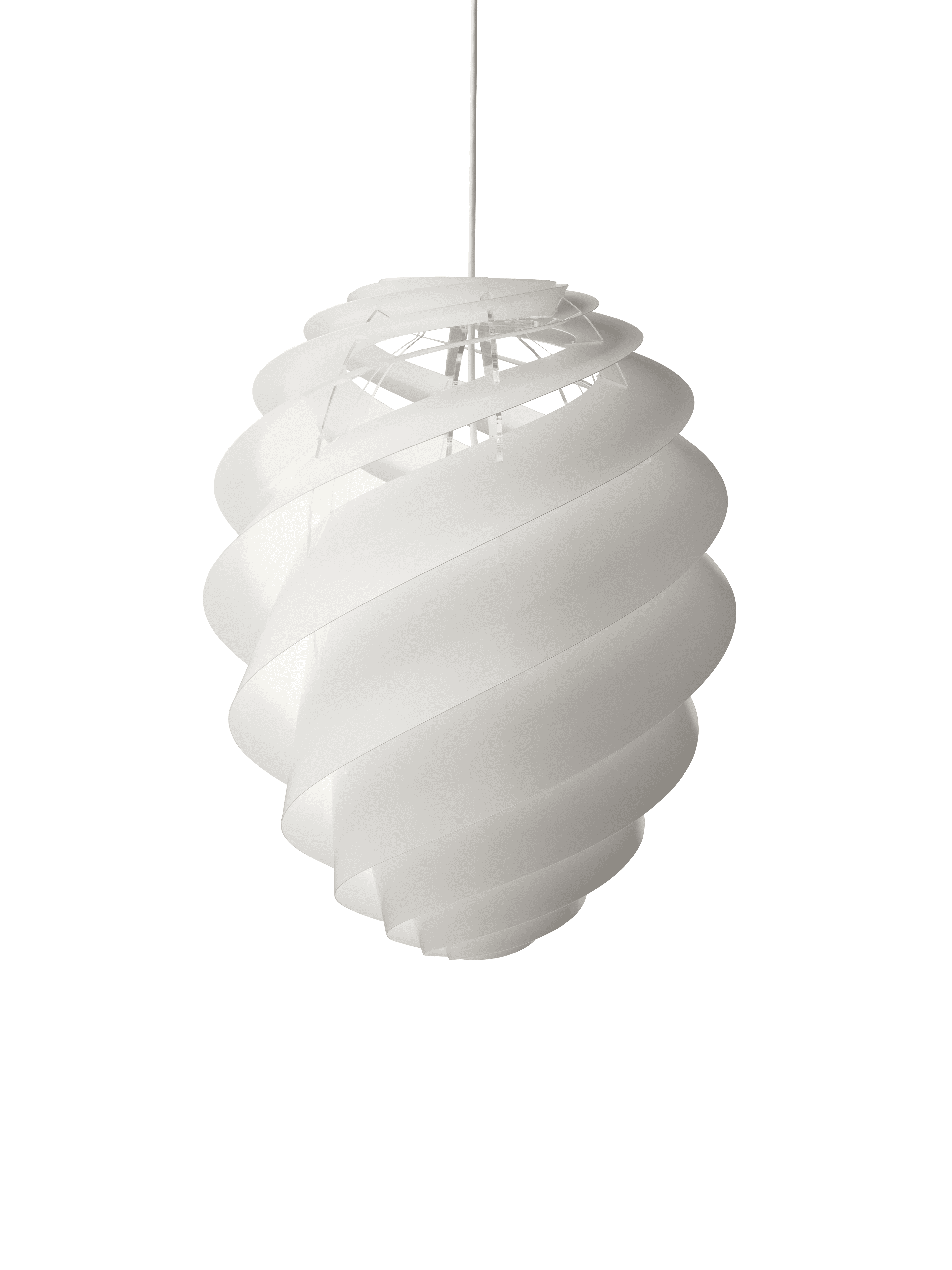 Závesná lampa MODEL 1312 SWIRL 2 biela