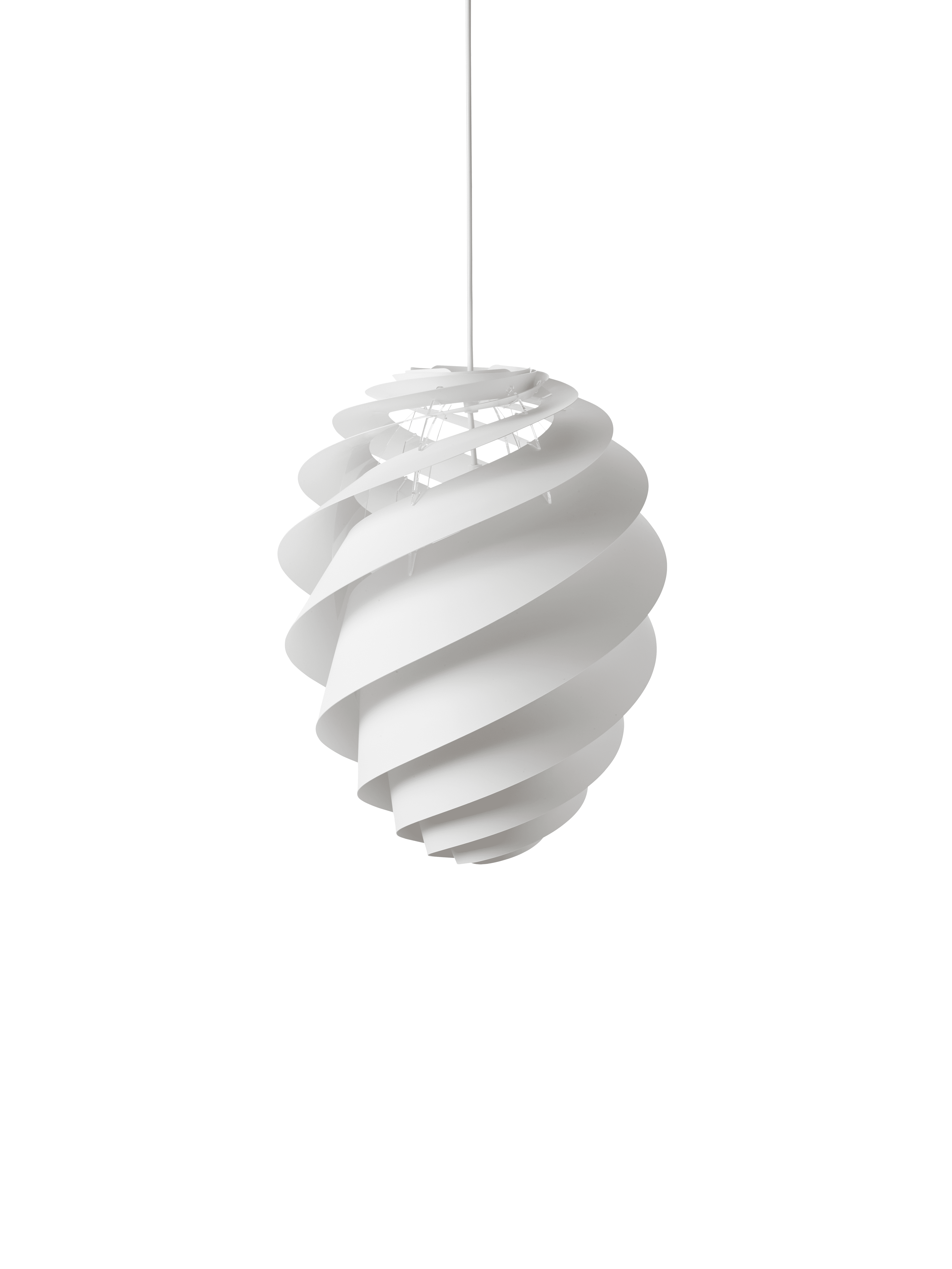Závesná lampa MODEL 1312 SWIRL 2 biela
