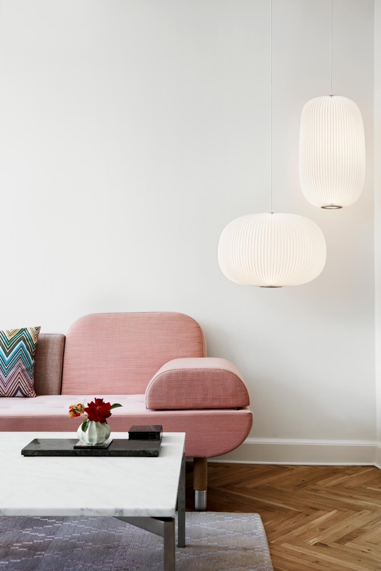 Závesná lampa MODEL 133 LAMELLA 2 biela so zlatým povrchom