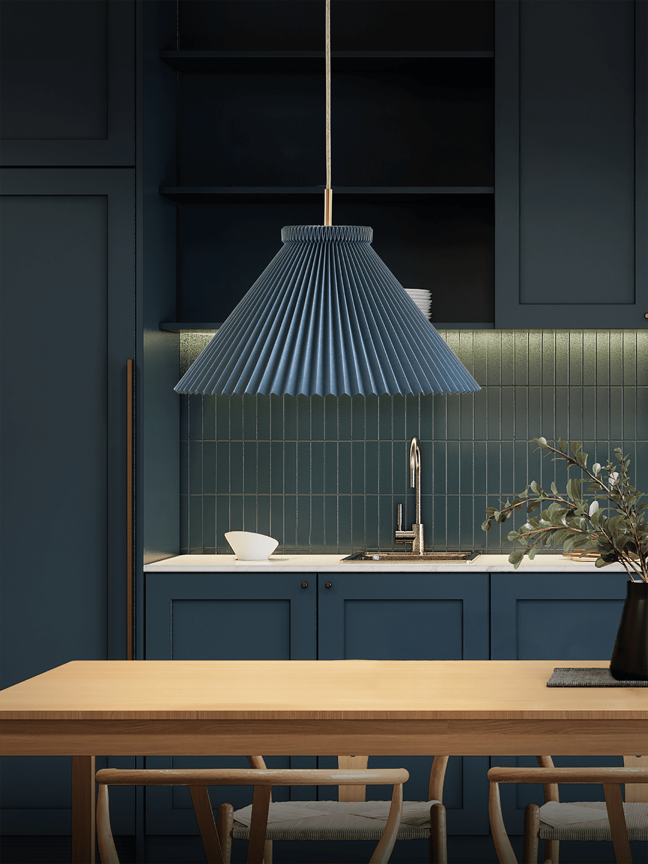 Závesná lampa MODEL 1 modrá