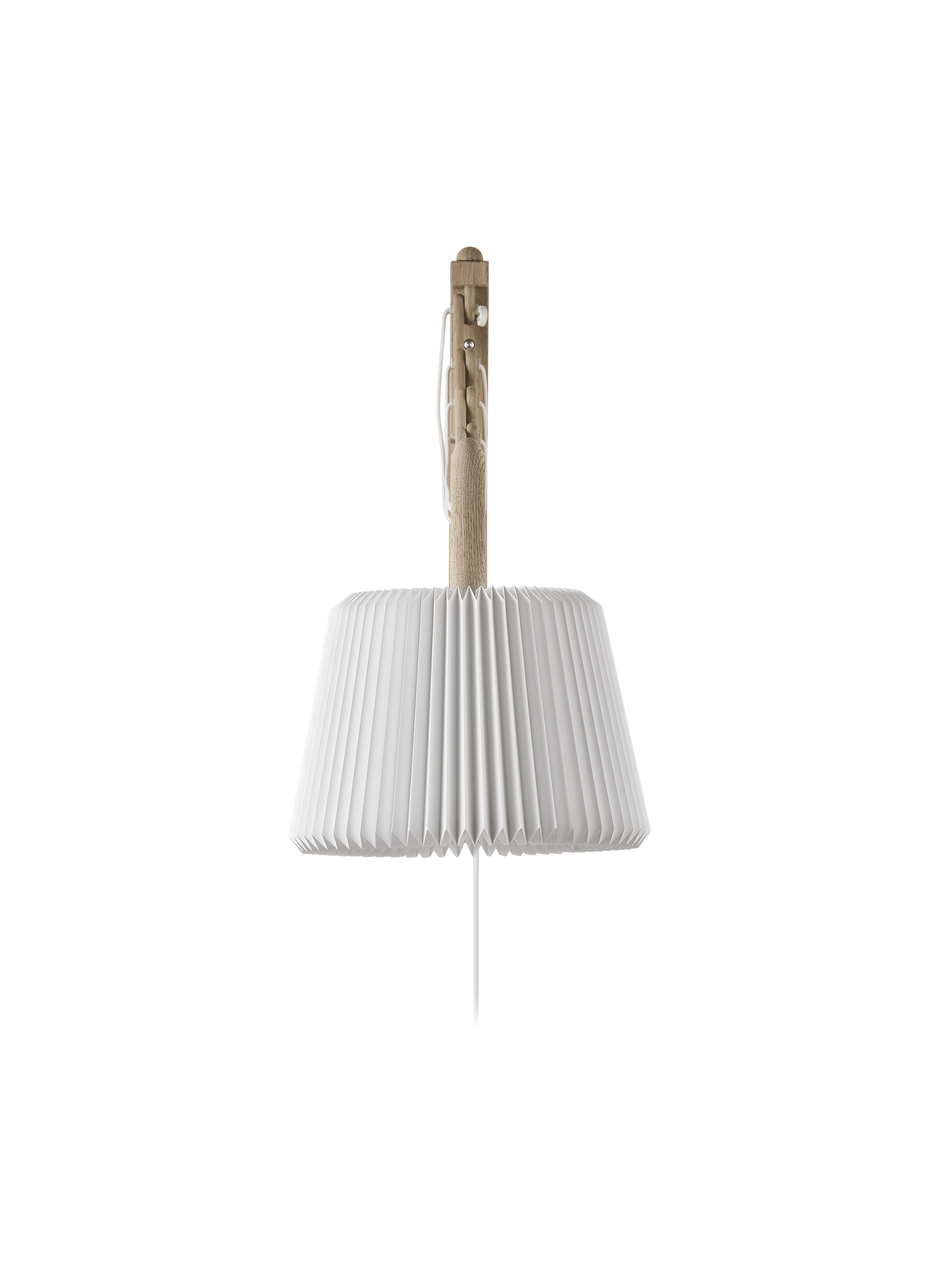 Wall lamp MODEL 233 120 SAX white with light oak base