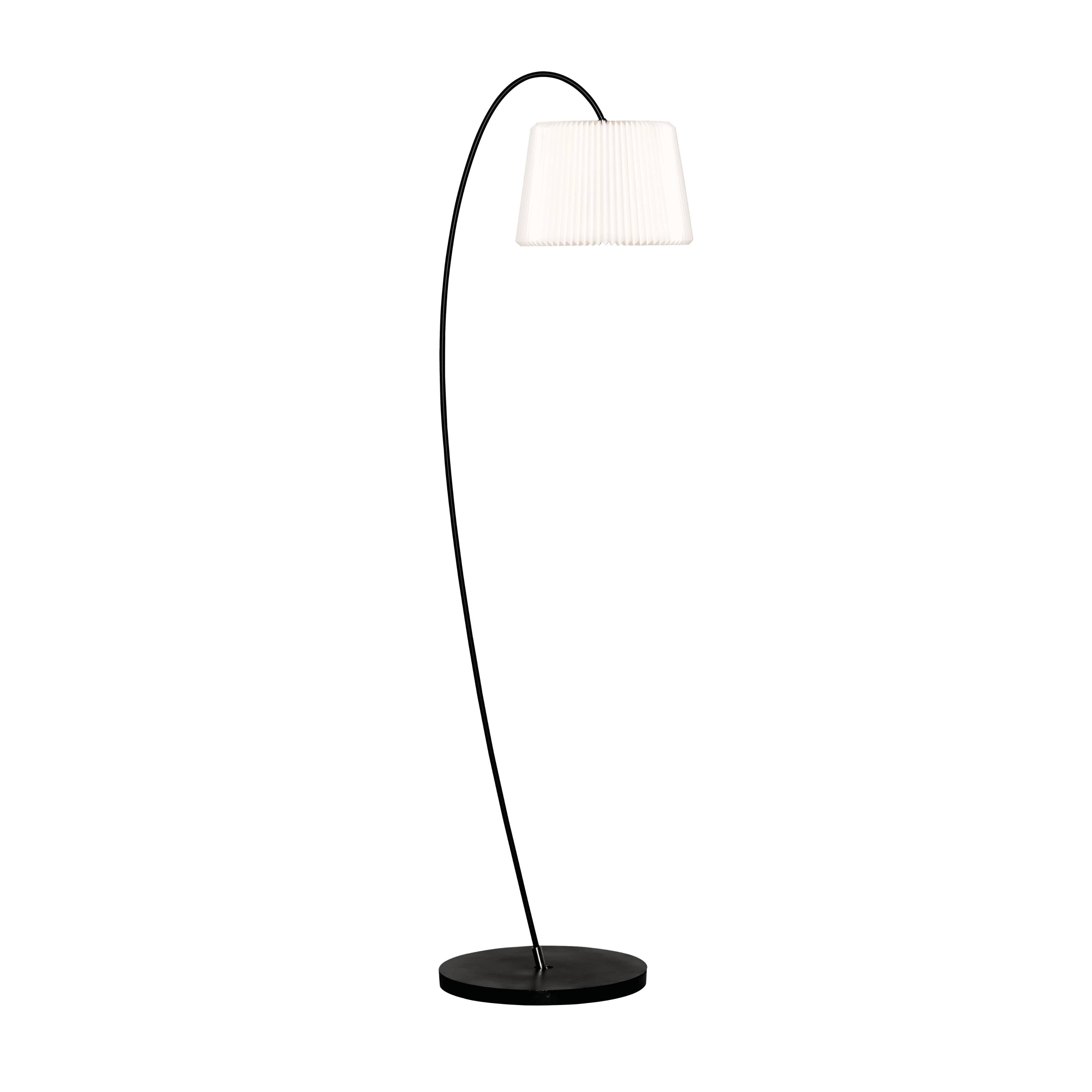 Floor lamp MODEL 320 SNOWDROP white with black base