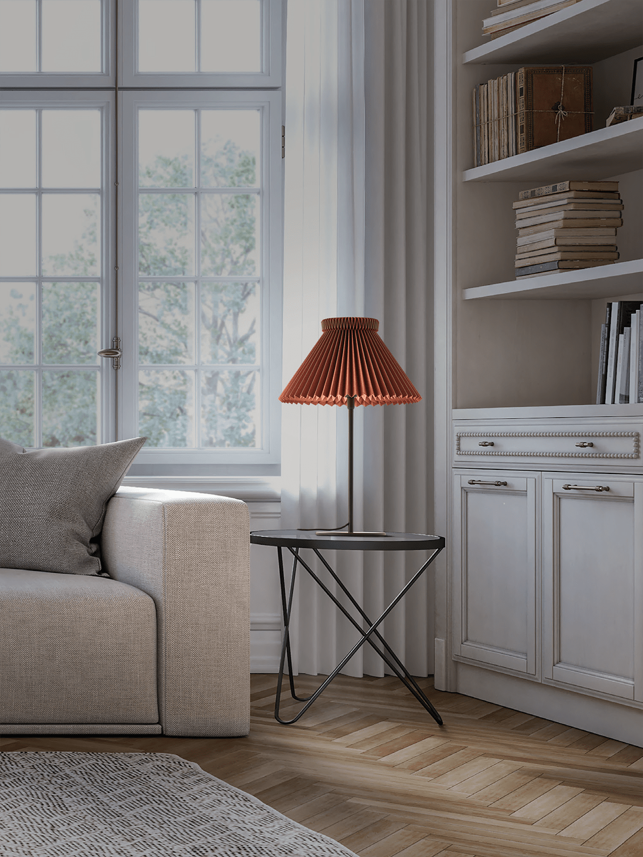 Stolná lampa MODEL 334 čokoládová