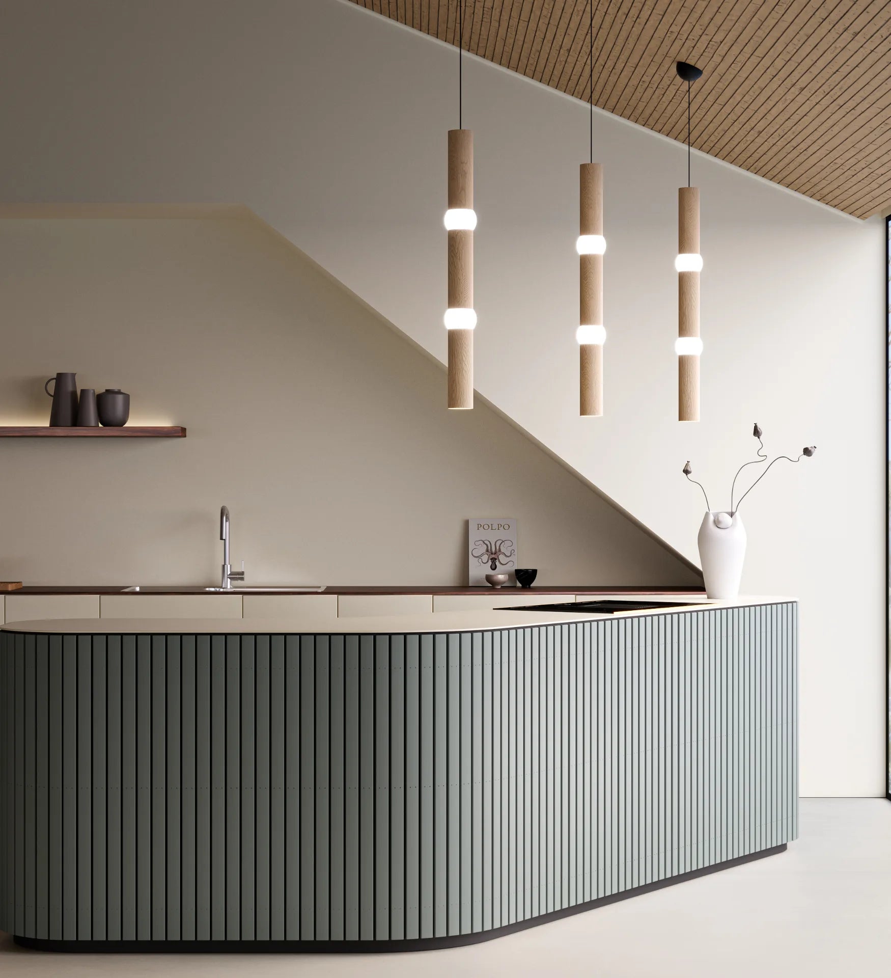 Závesná lampa LIGHTBONE dub