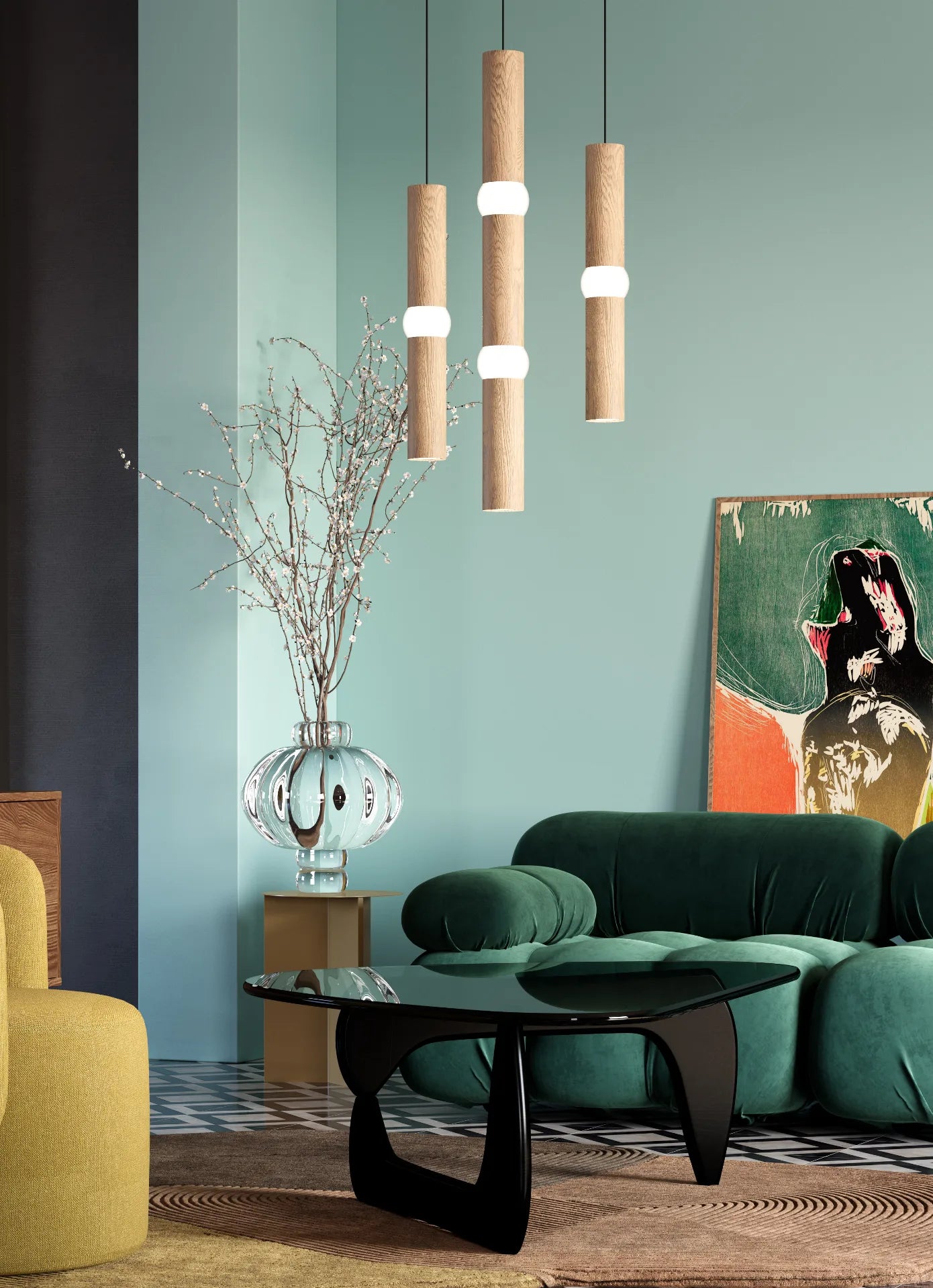 Závesná lampa LIGHTBONE dub