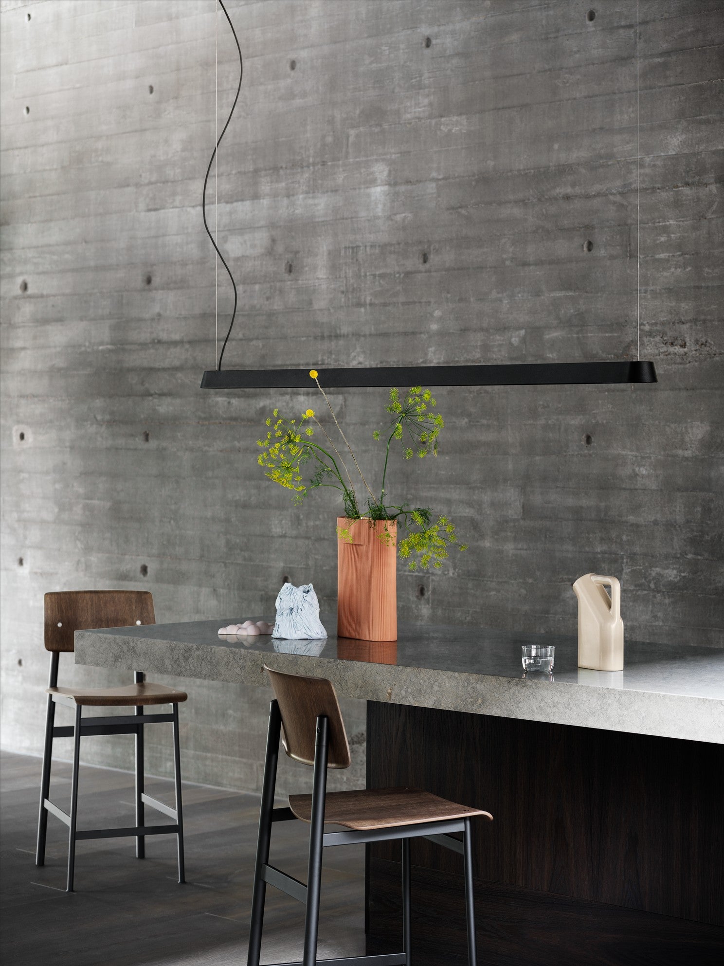 Lampa wisząca LINEAR czarny