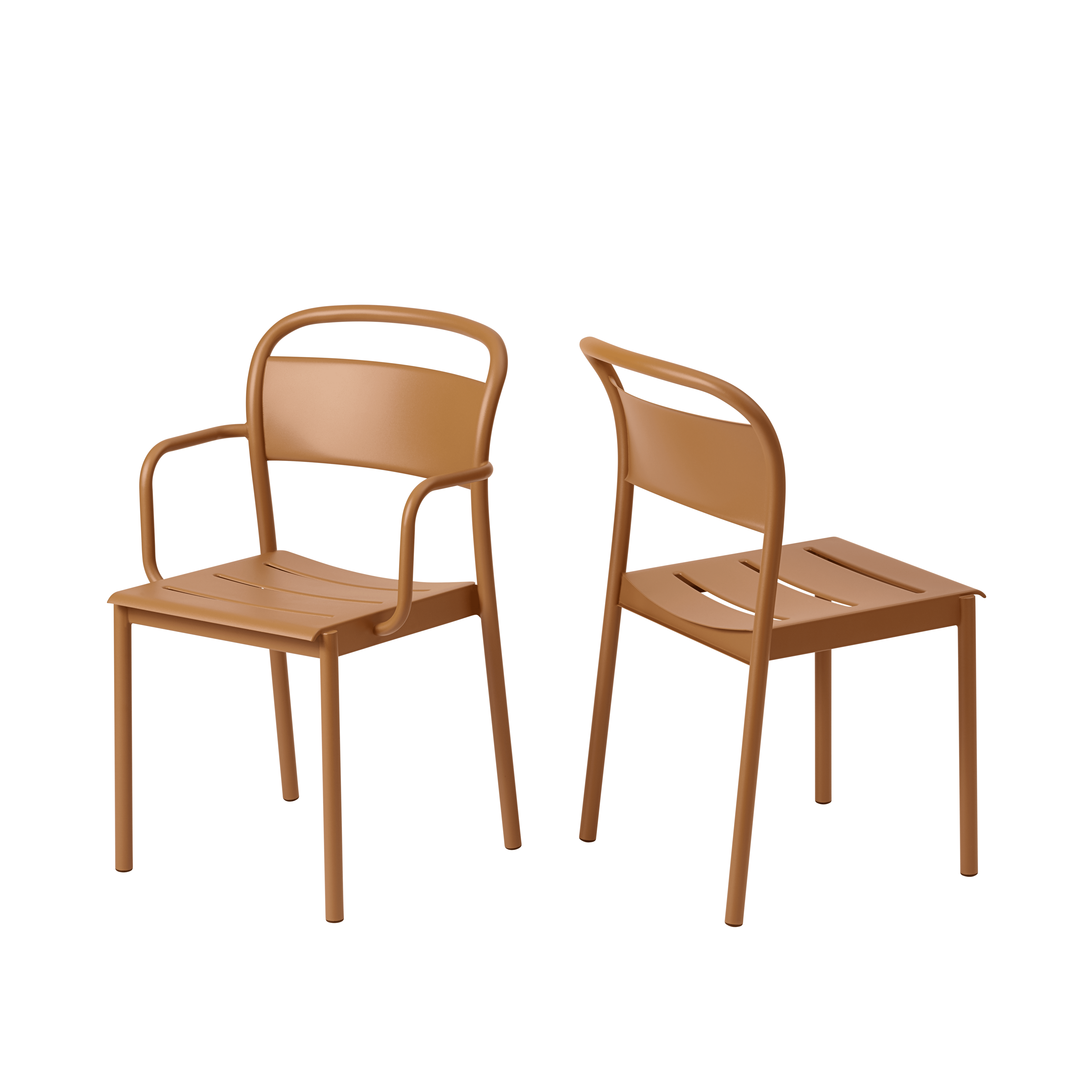 LINEAR Outdoor Chair Orange Steel