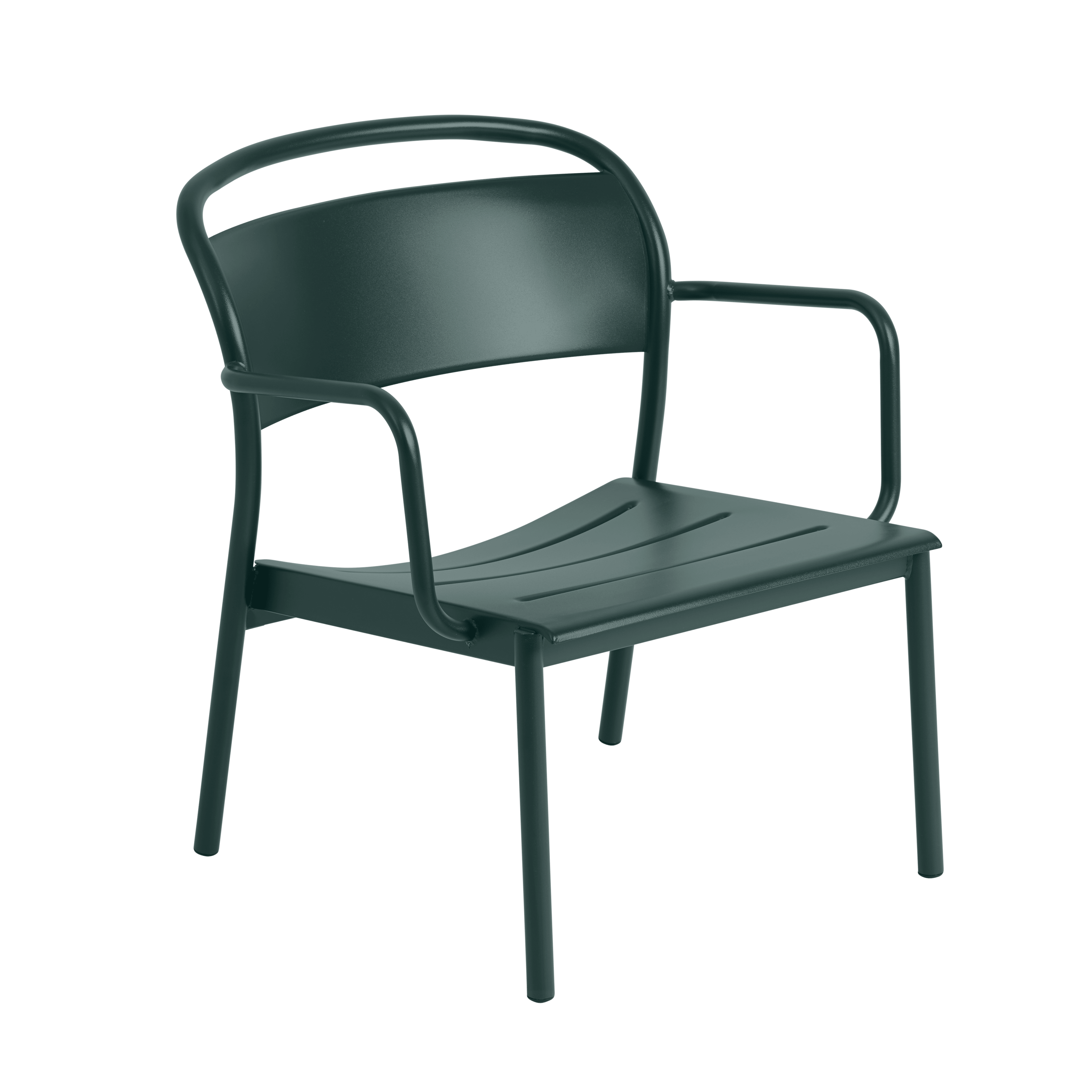Outdoor Armchair LINEAR Dark Green Steel