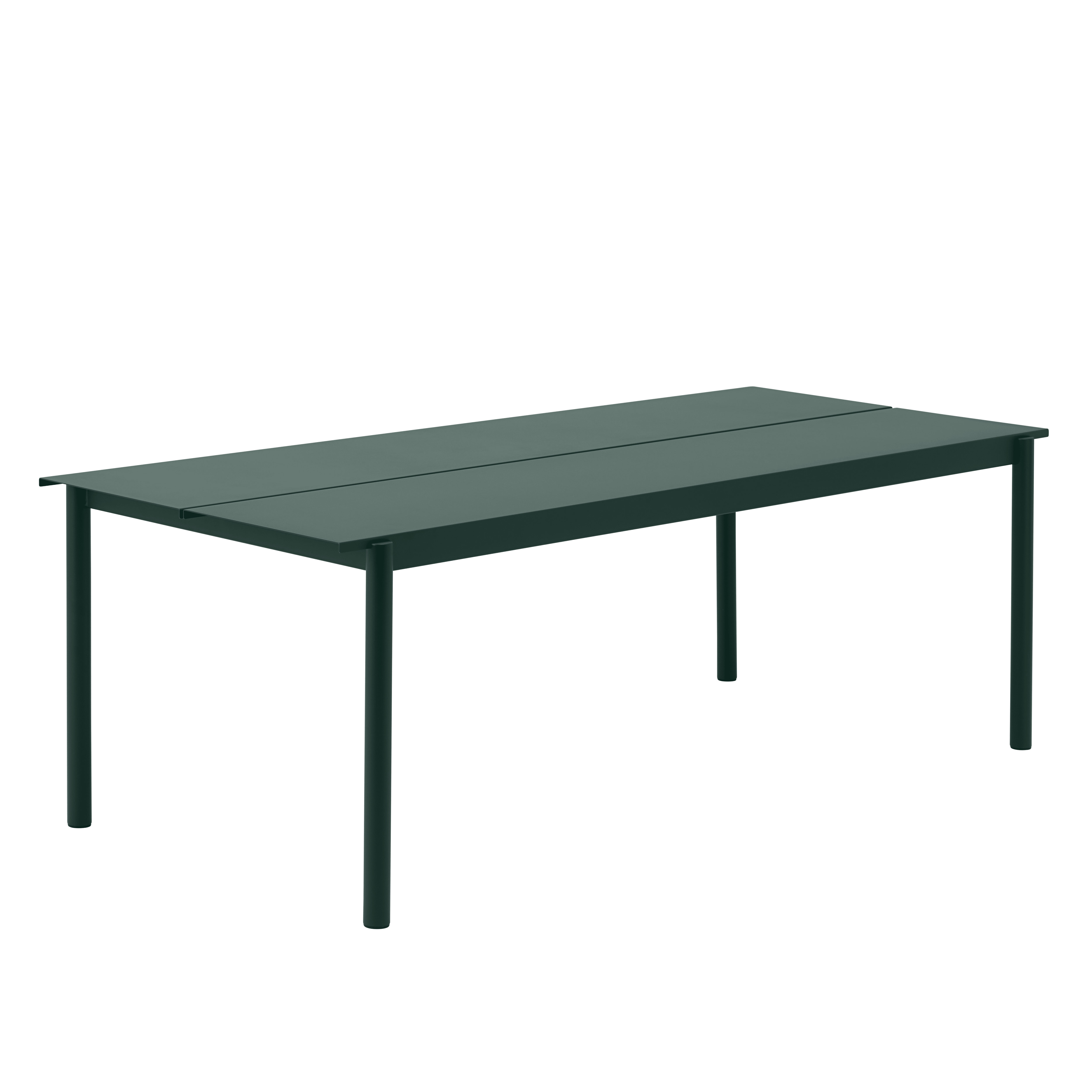 Záhradný stôl LINEAR tmavozelená oceľ