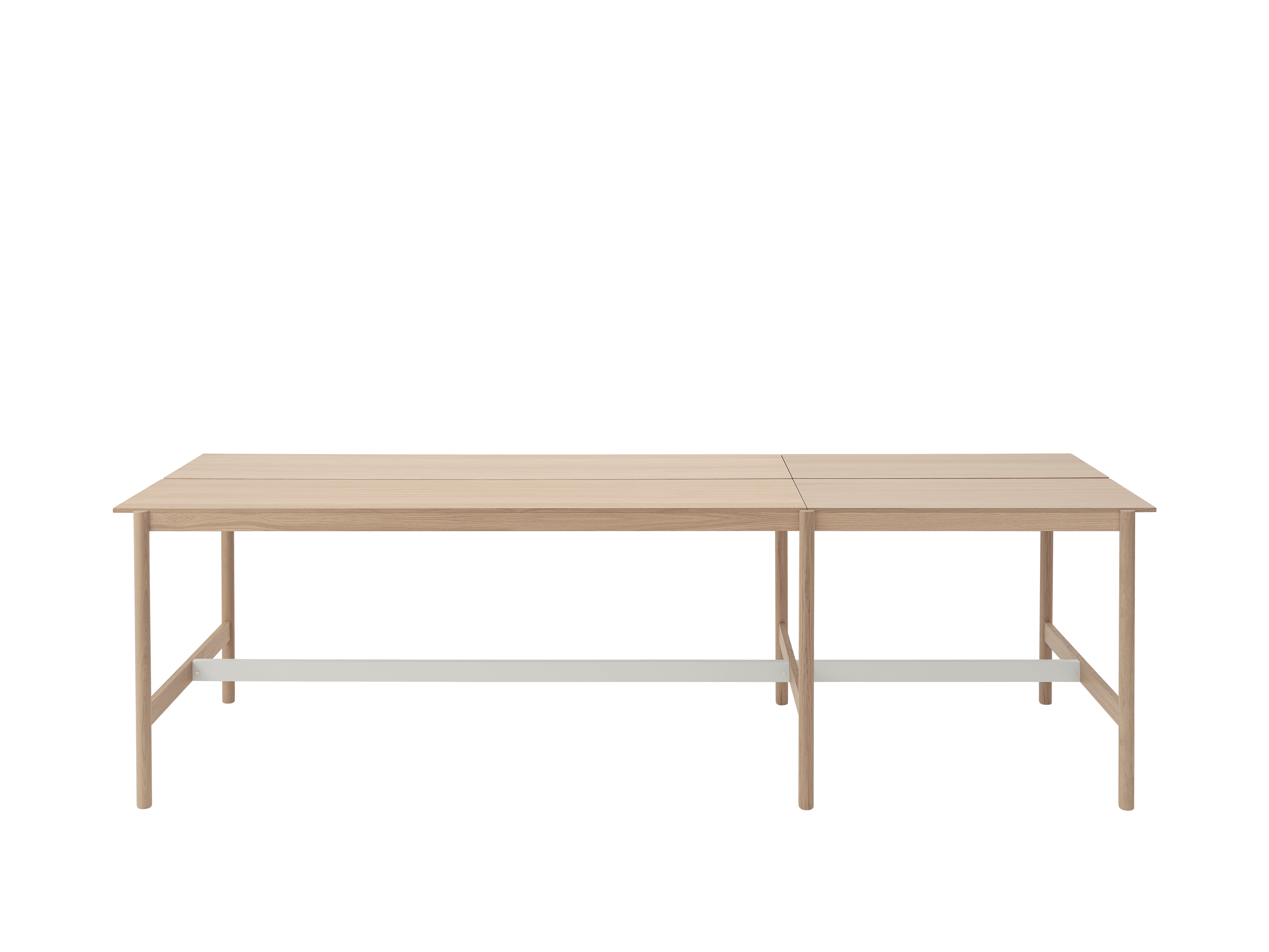 LINEAR SYSTEM HIGH Office Desk - Configuration 1, Oak Veneer
