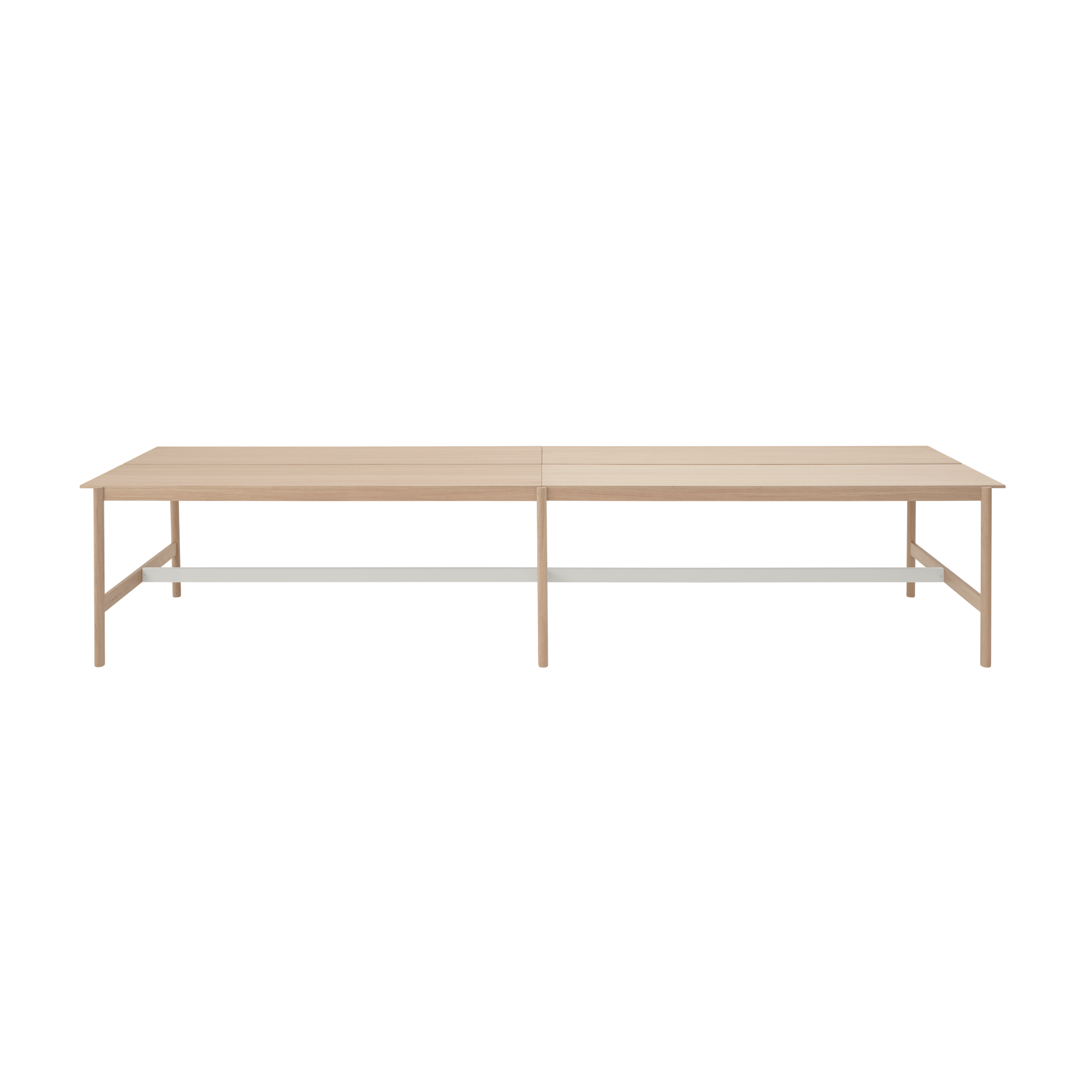 Stôl do kancelárie LINEAR SYSTEM HIGH - KONFIGURÁCIA 2 dubová dyha
