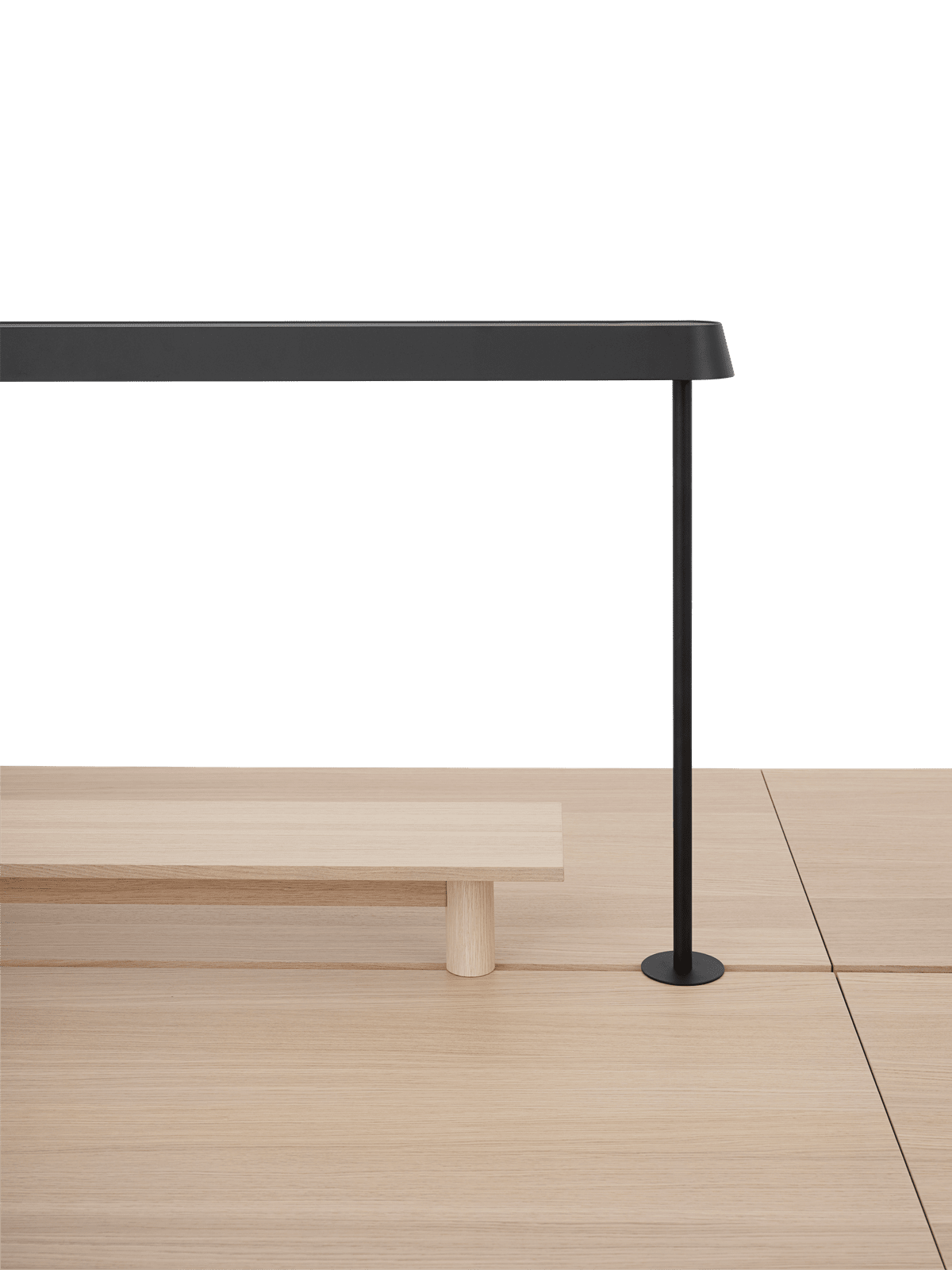 Stôl do kancelárie LINEAR SYSTEM HIGH - KONFIGURÁCIA 2 dubová dyha