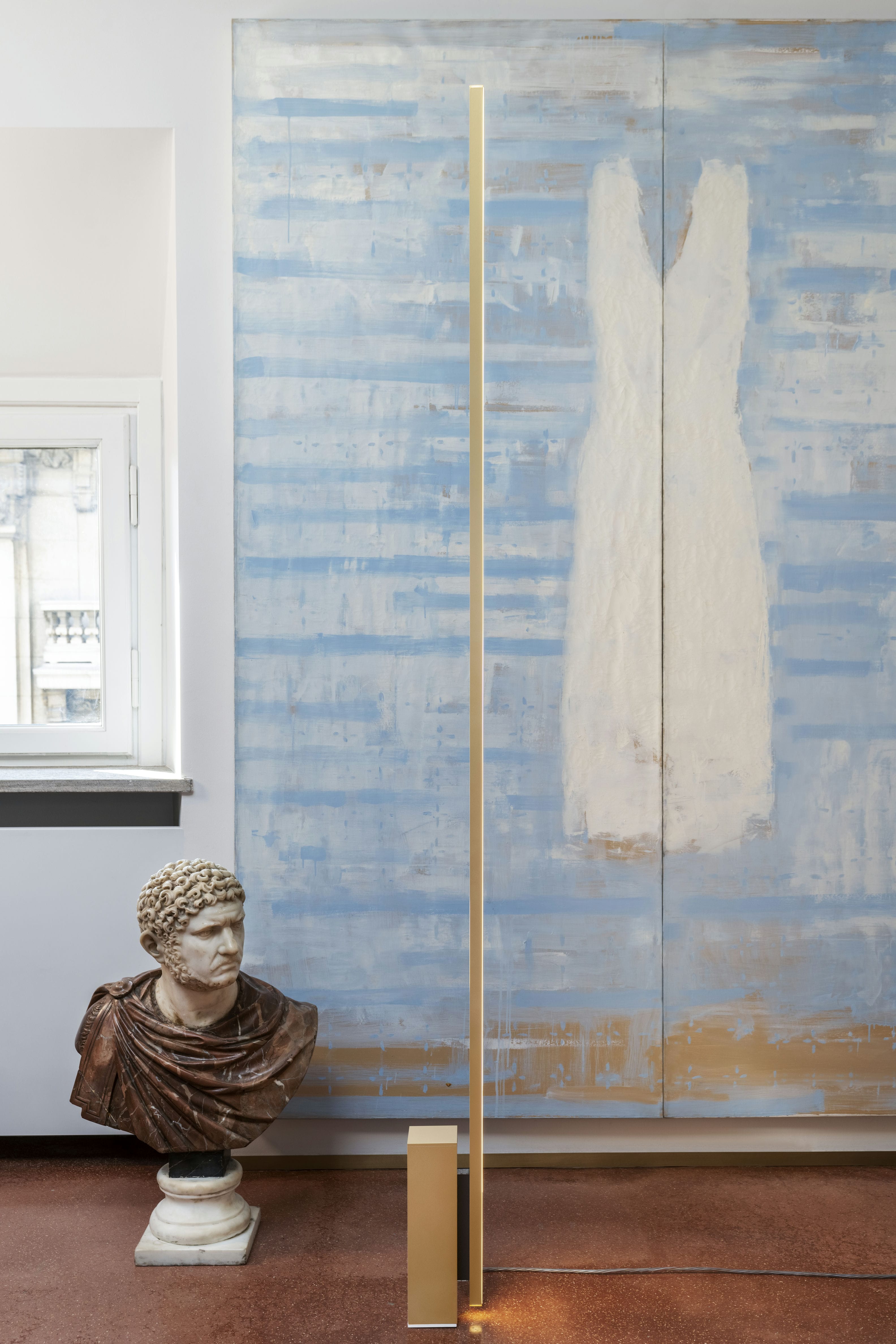 Lampa podłogowa LINESCAPES złoty