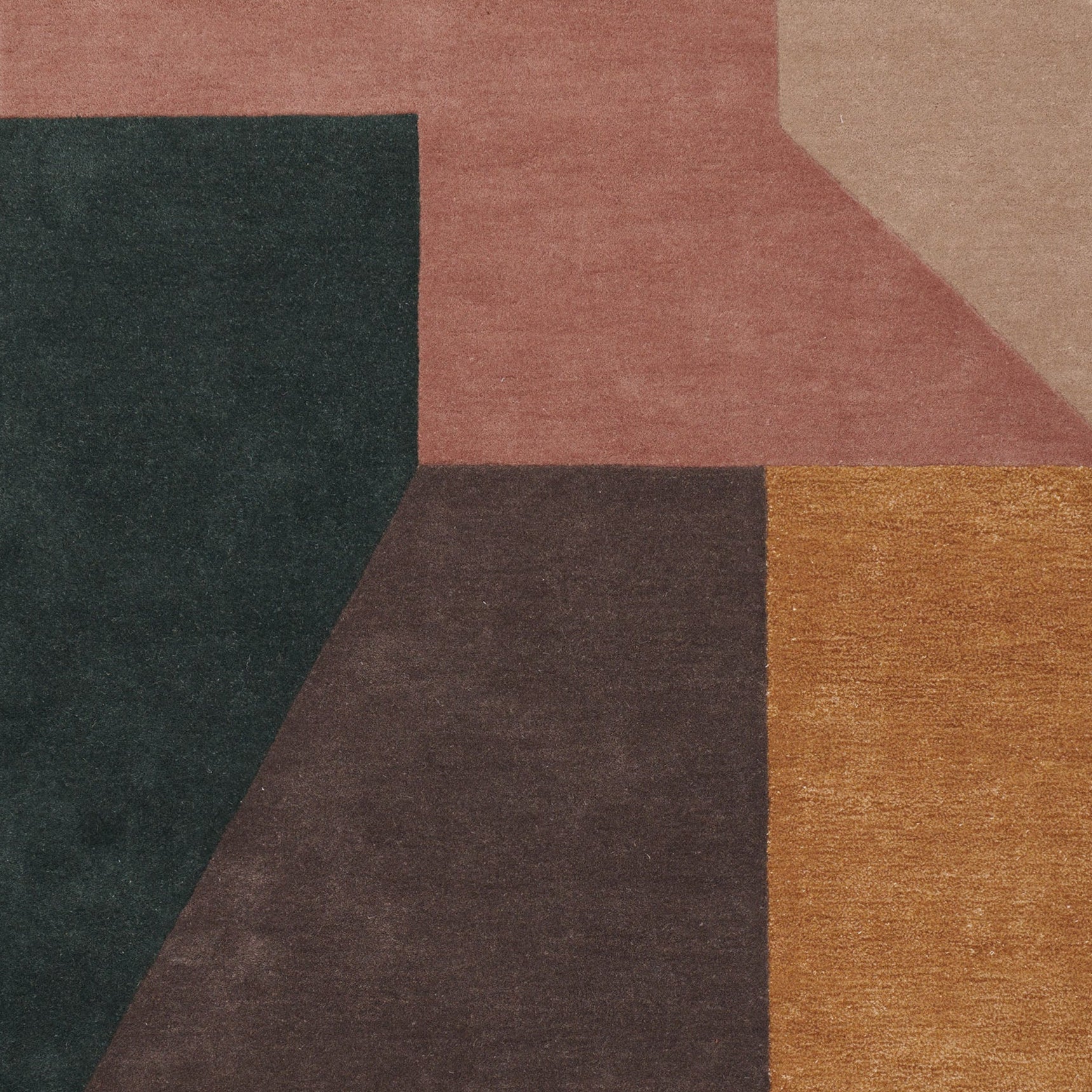 ALTON Rug - COMBI orange with pink