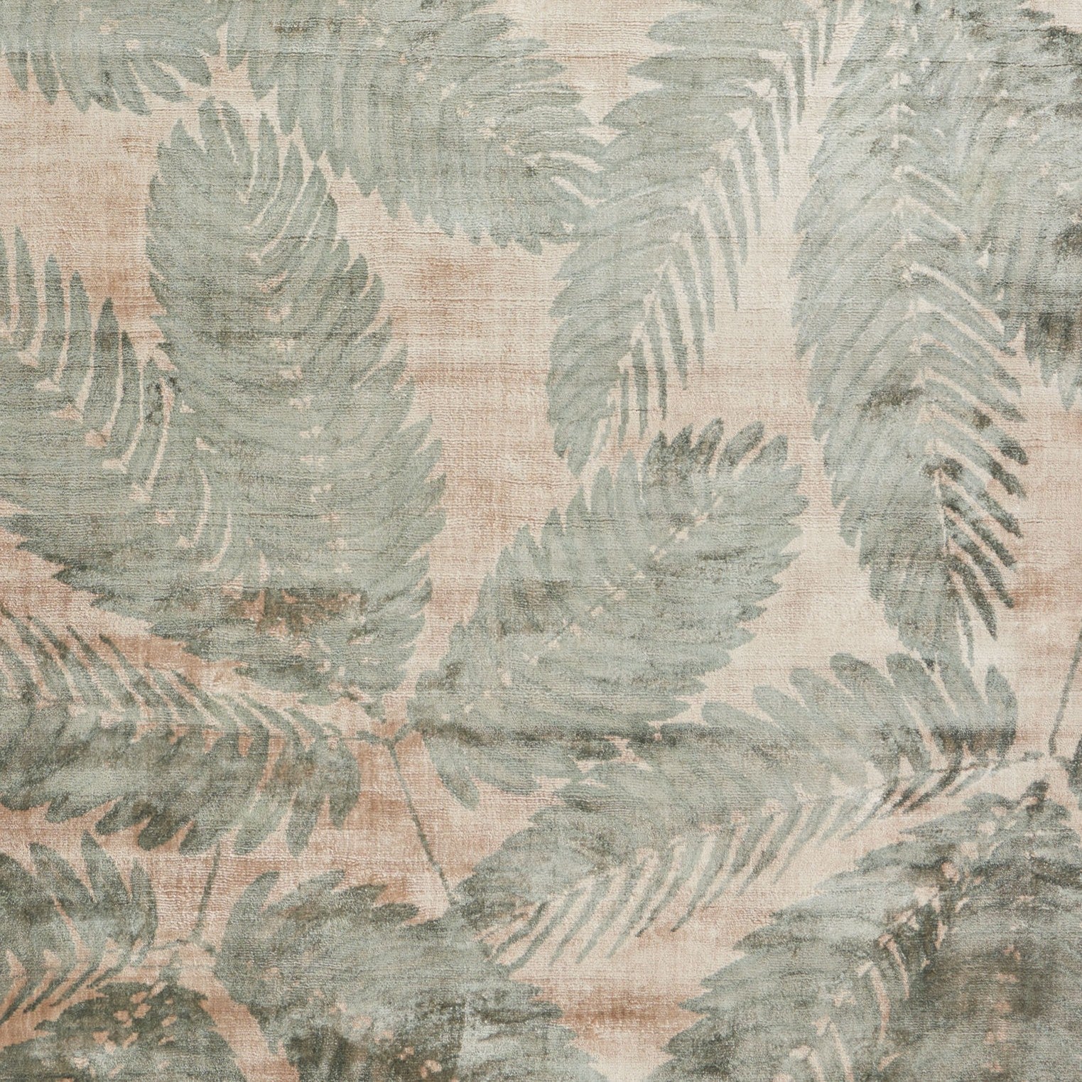 AMBROSIA beige rug with green