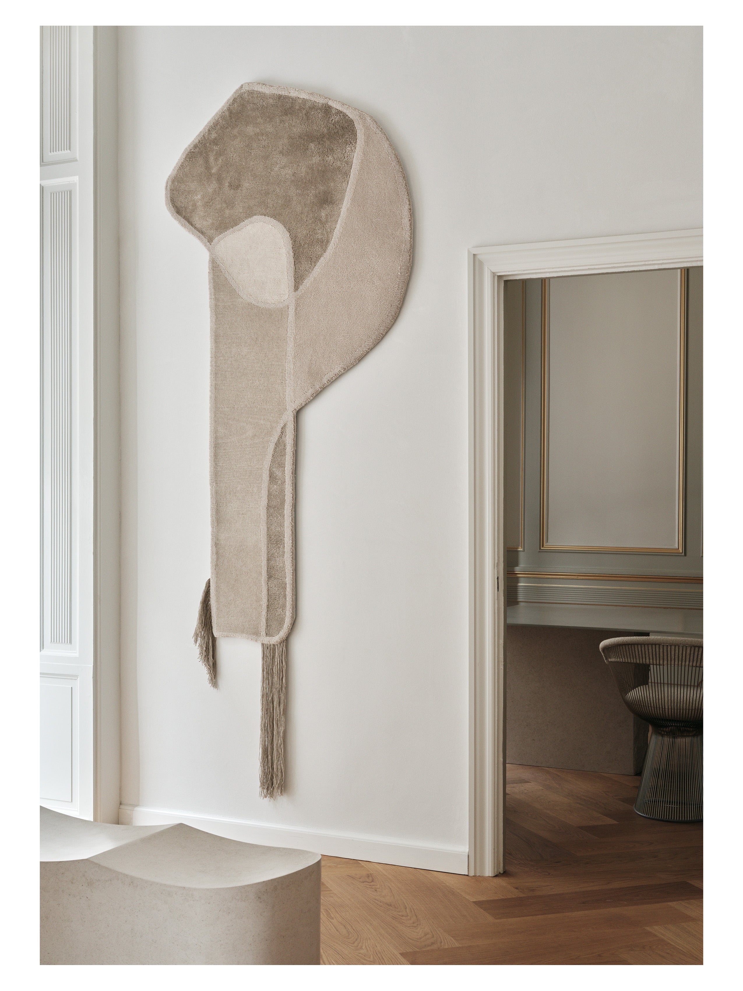 Dekoračný koberec AWRY FRAME béžový