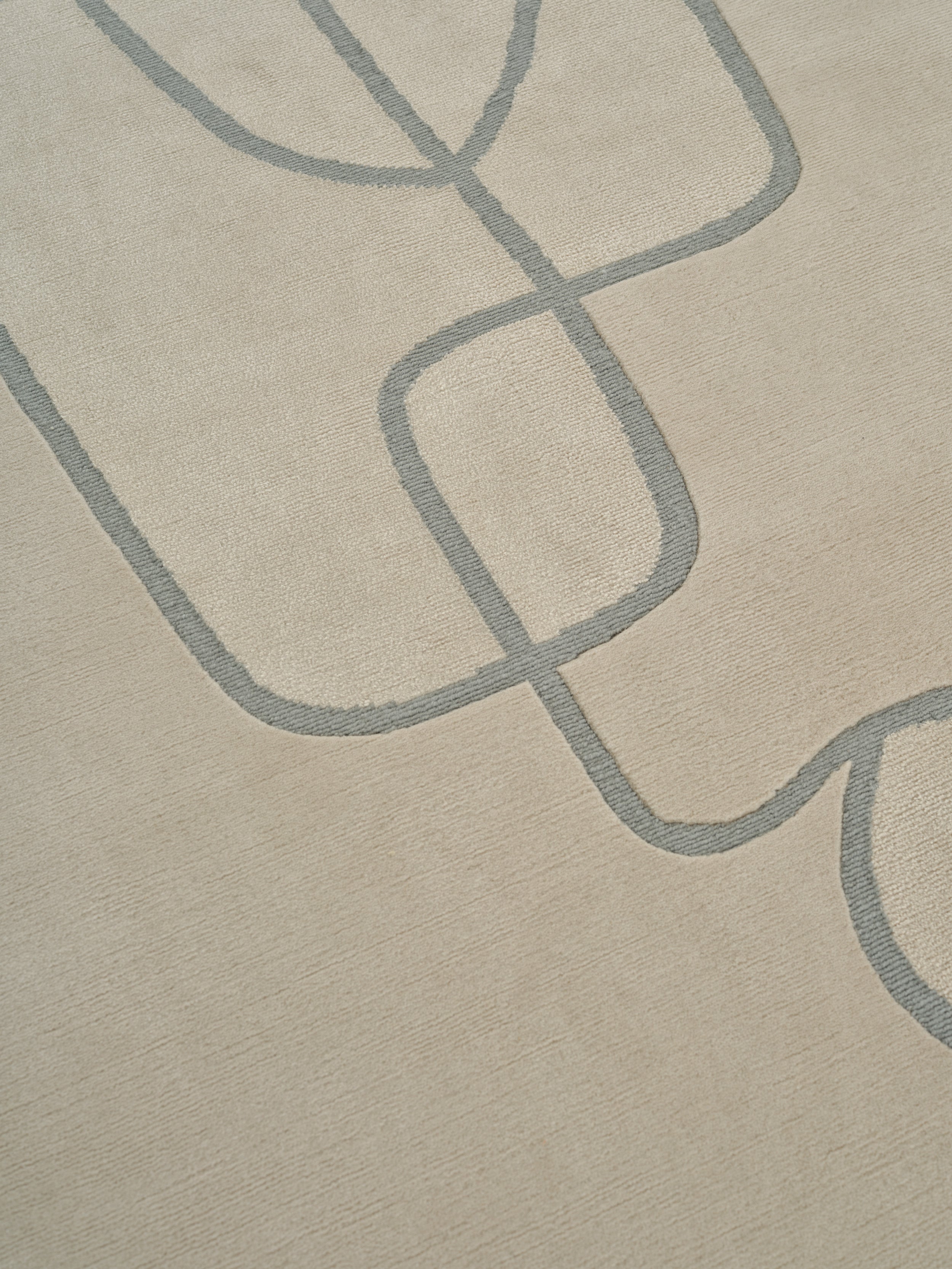 Koberec LINEAL FLOW béžový so šedou