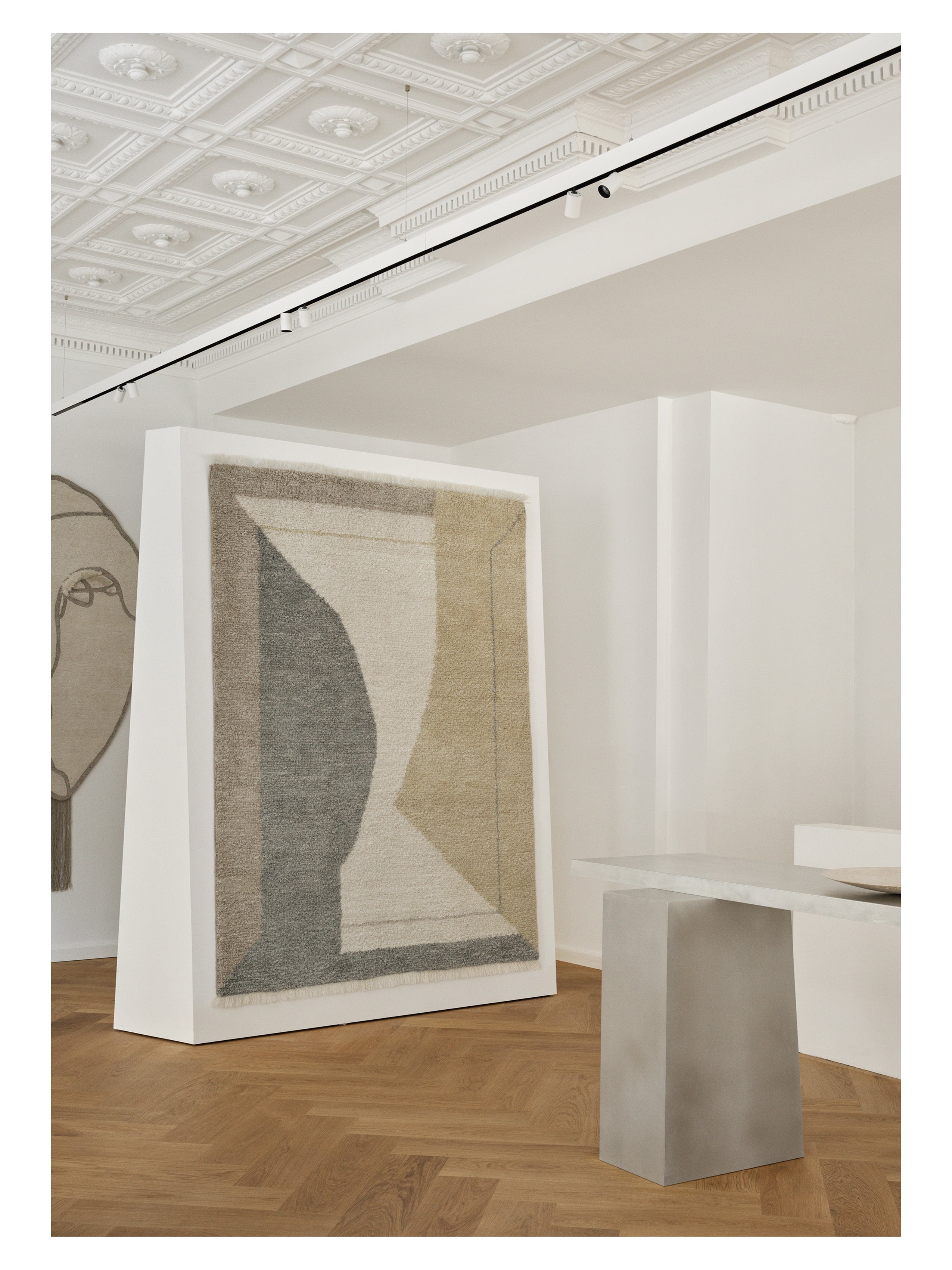 OPTICAL ECHO Rug - VANILLA beige