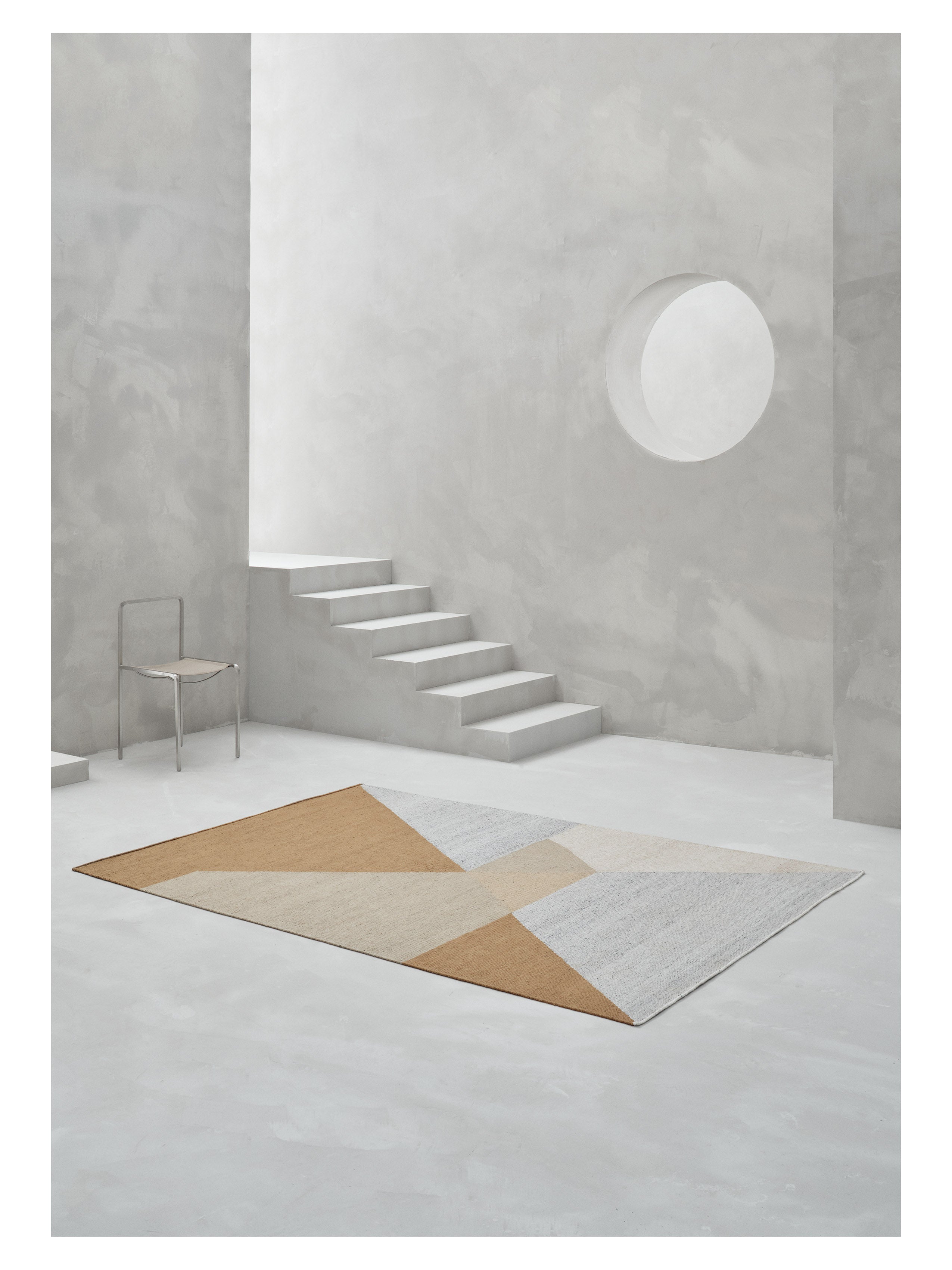 SNEFRID Green Carpet with Beige