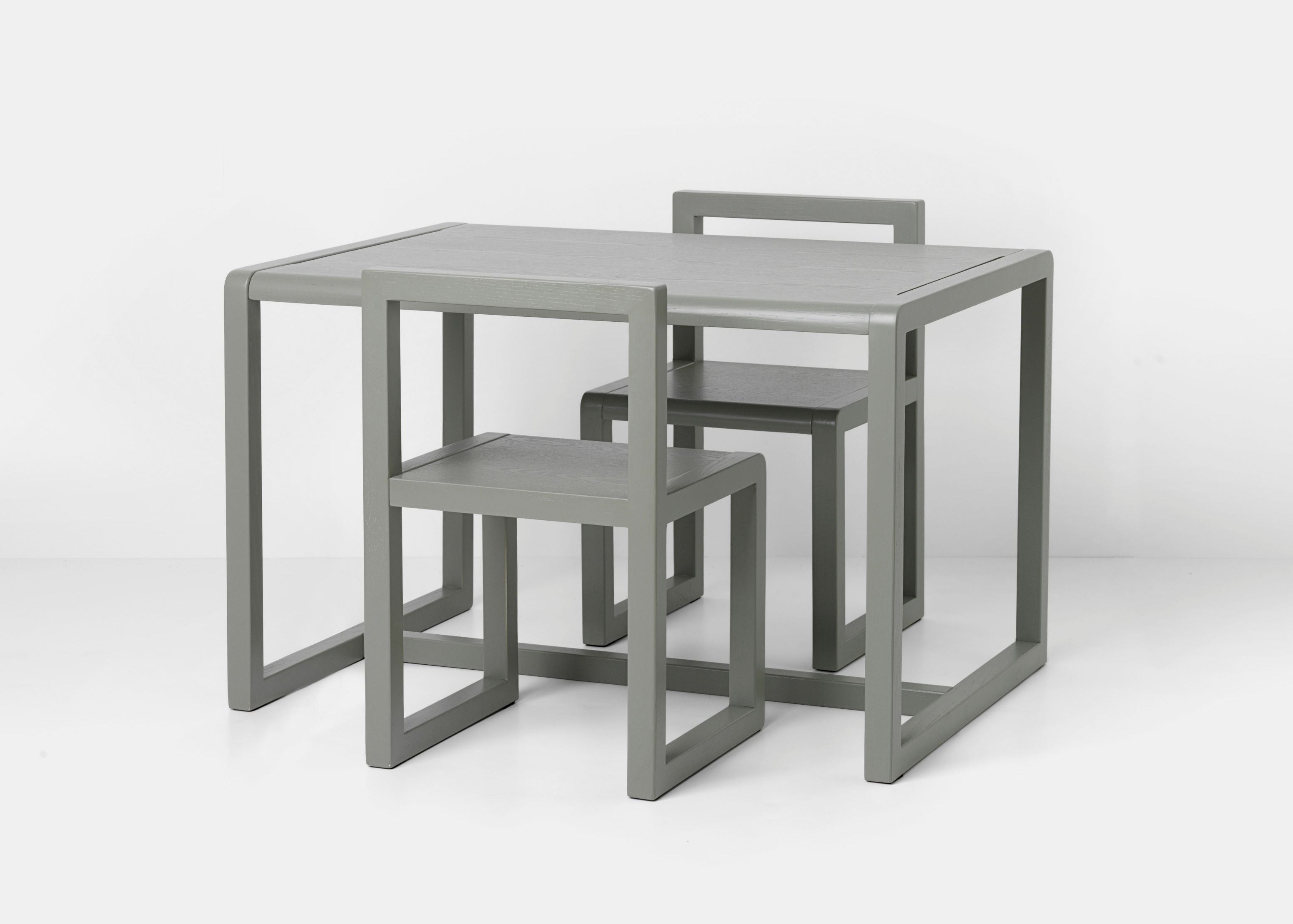 Detská stolička MALÝ ARCHITEKT šedá