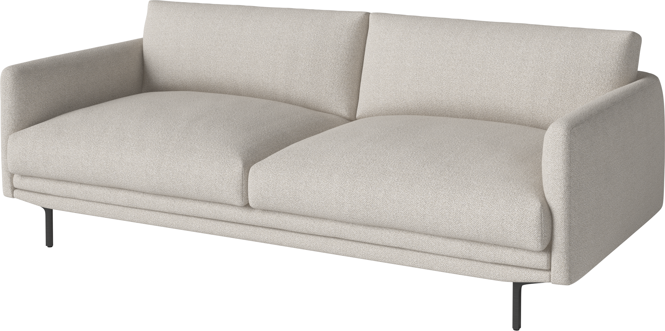 Sofa 2.5-person Lomi Black Steel base