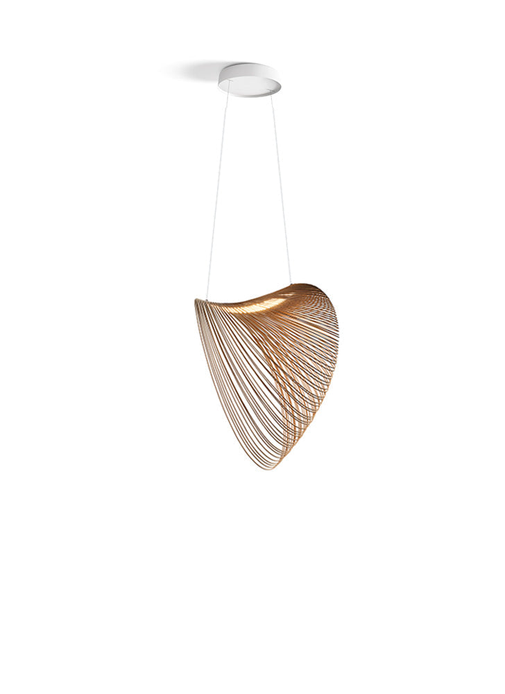 ILLAN pendant lamp wooden shade